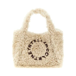 Beige Polyester Tote Bag