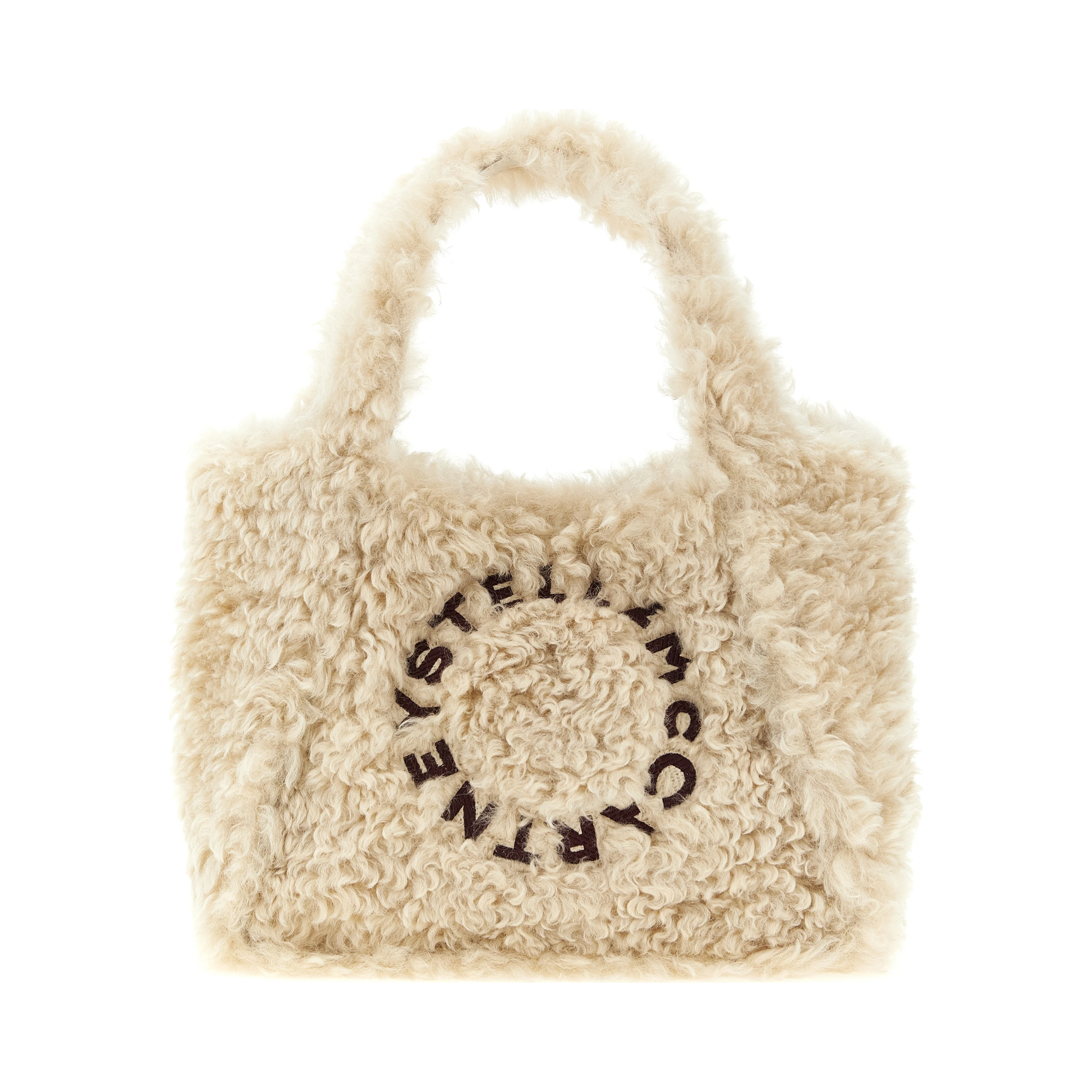 Beige Polyester Tote Bag
