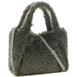 Gray Polyester Tote Bag