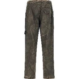 Gray Polyamide Casual Pants