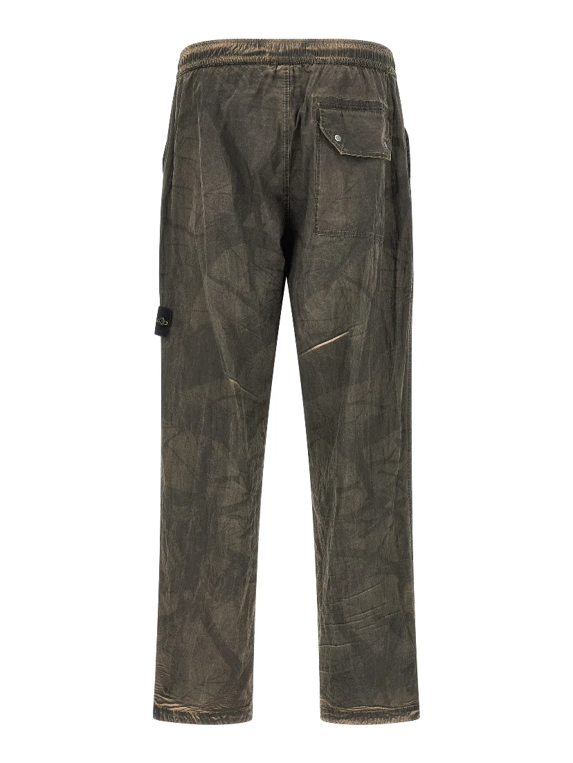 Gray Polyamide Casual Pants