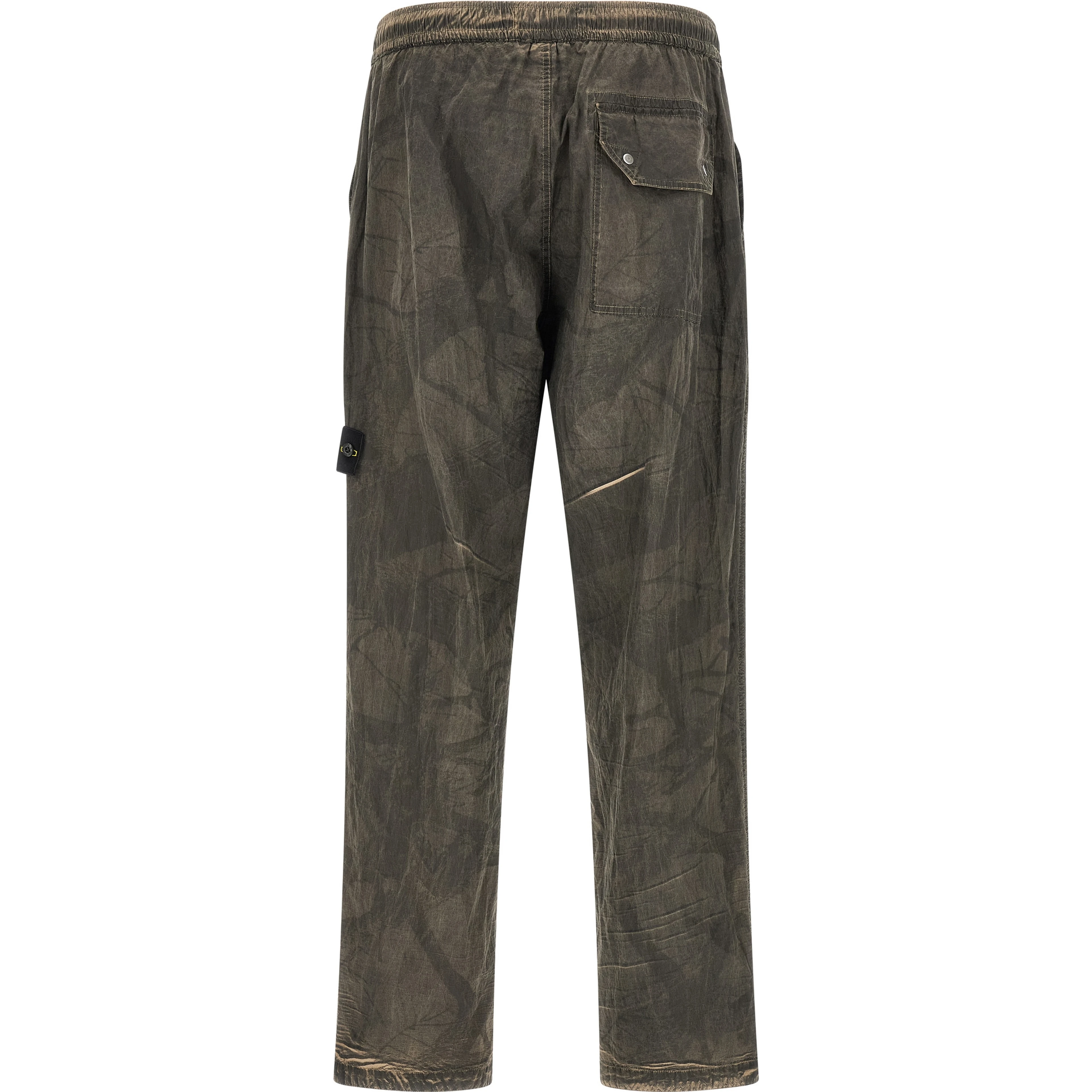 Gray Polyamide Casual Pants