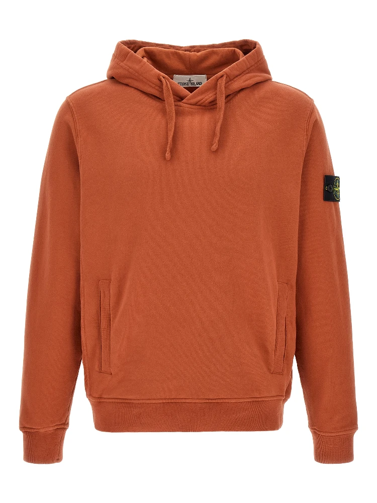 Orange Cotton Sweatshirt