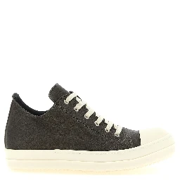 Black Calfskin Low Top Sneakers