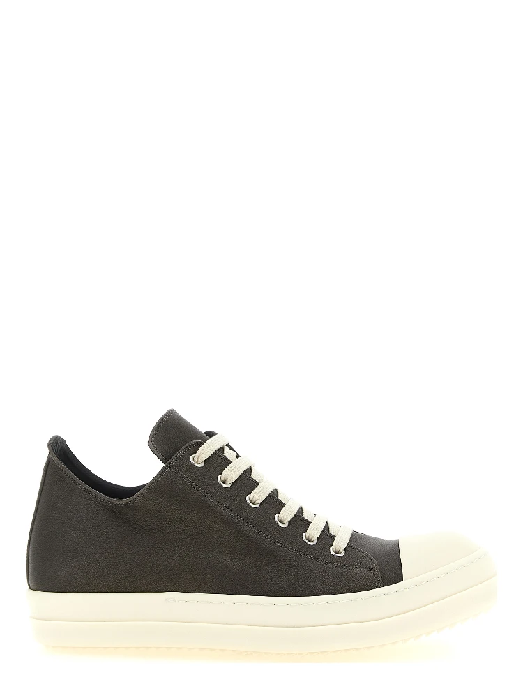 Black Calfskin Low Top Sneakers