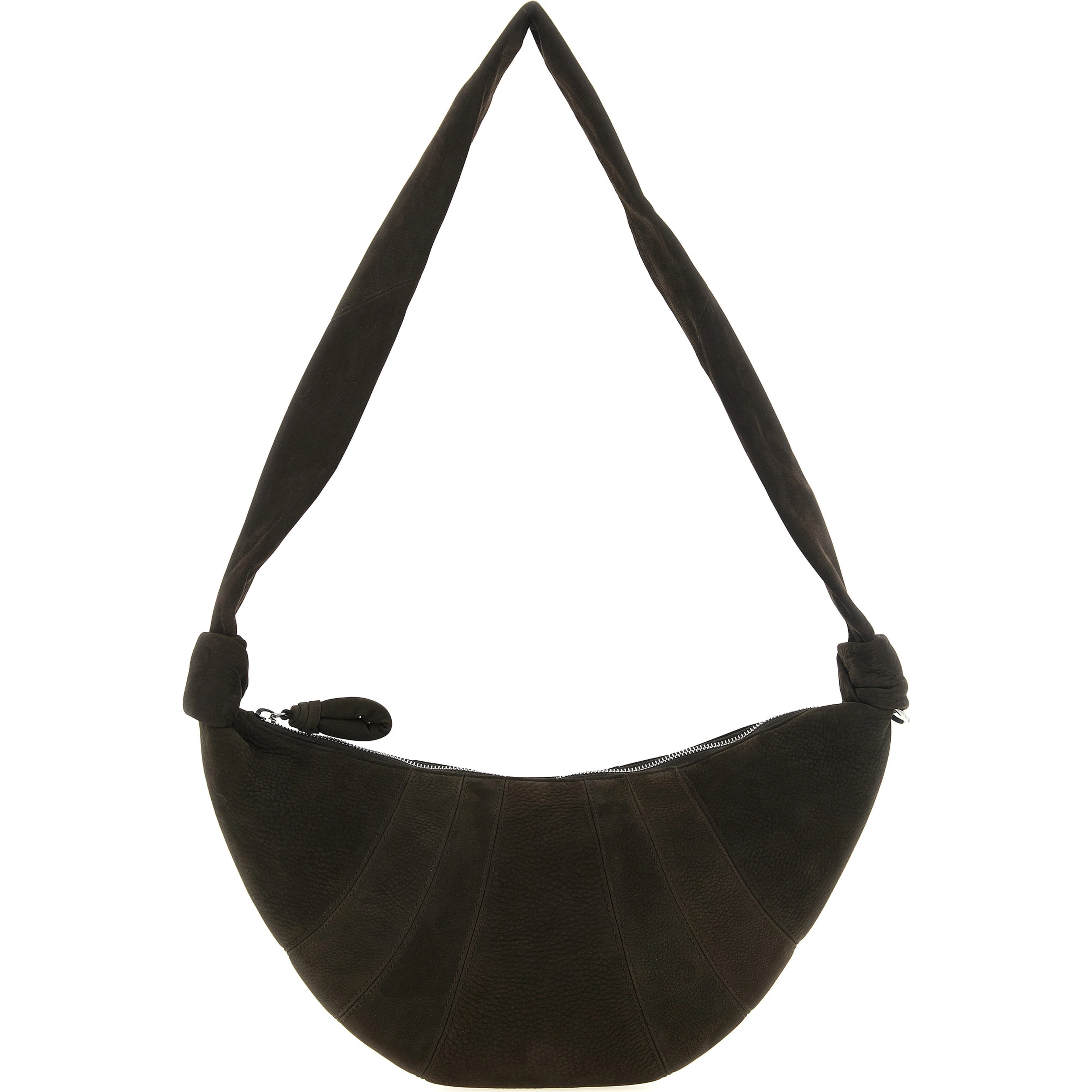 Brown Lamb Leather Shoulder Bag