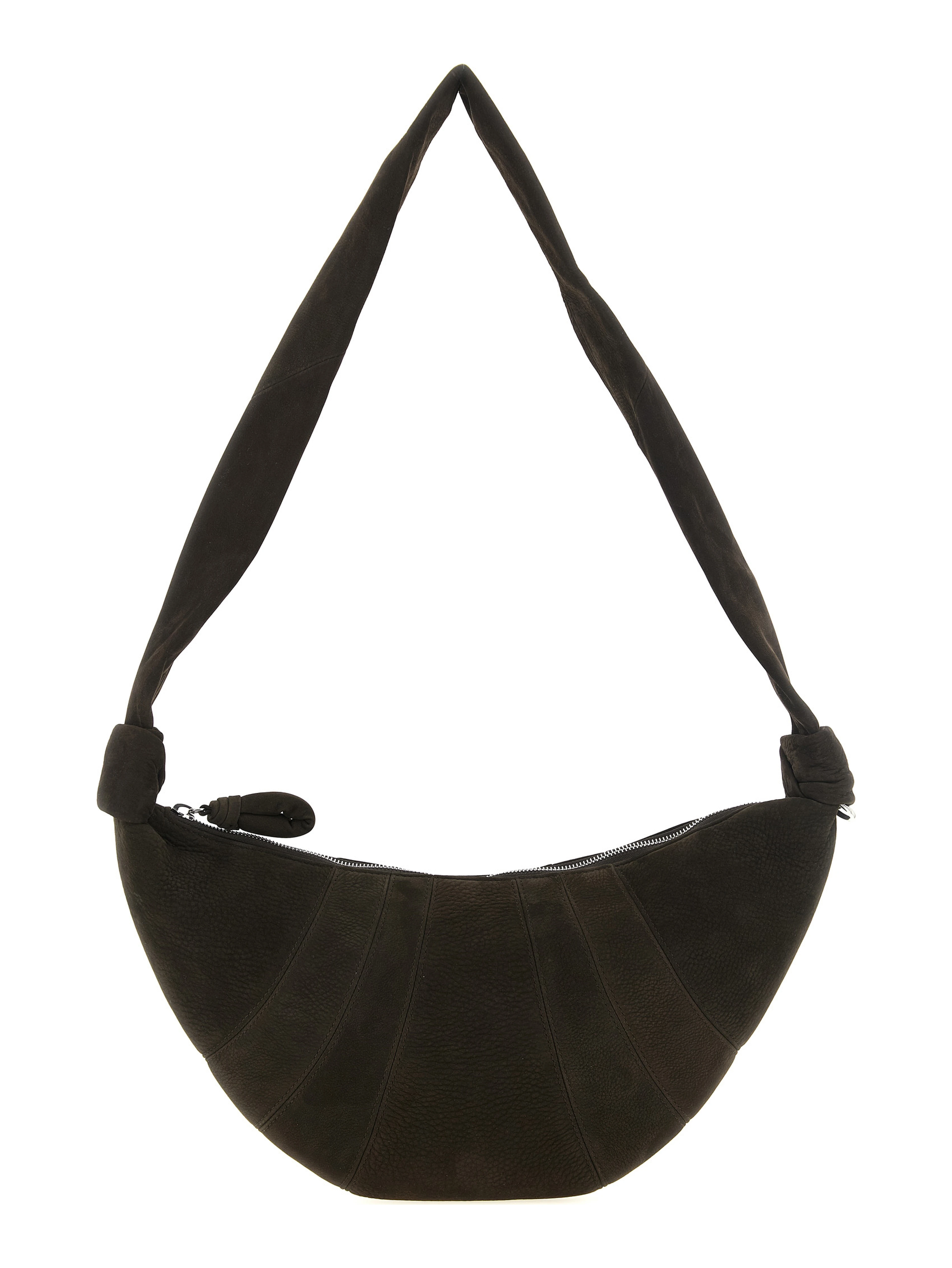 Brown Lamb Leather Shoulder Bag
