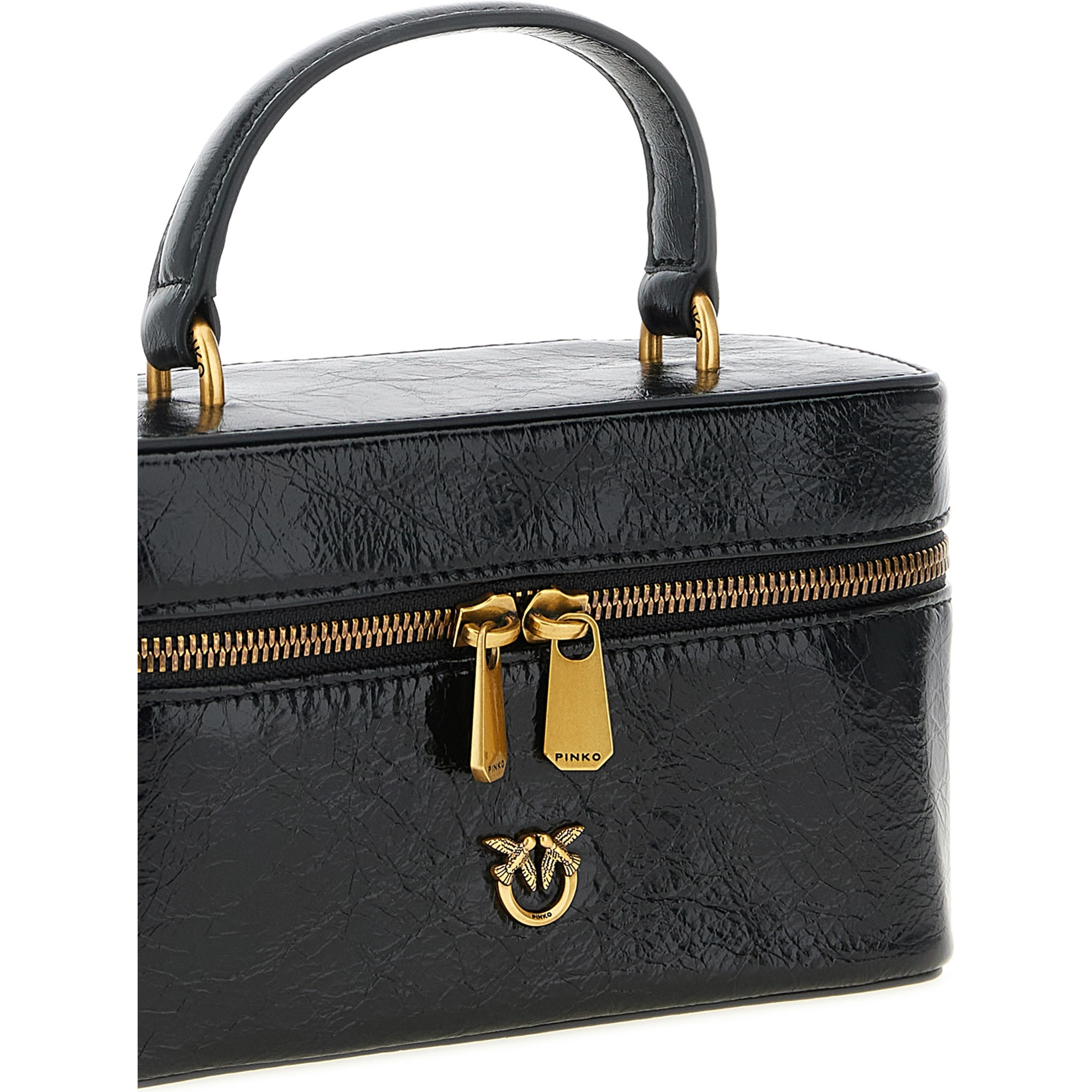 Black Calfskin Crossbody Bag