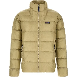 Beige Nylon Full-Length Jacket