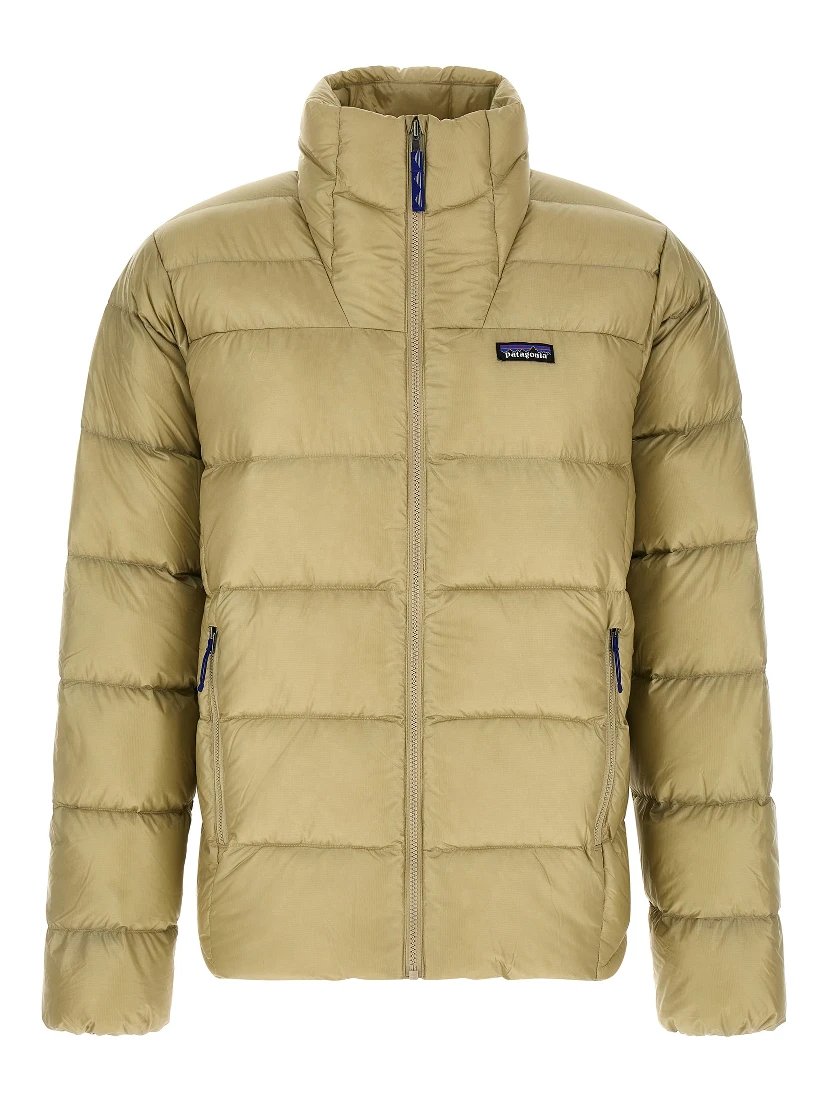 Beige Nylon Full-Length Jacket