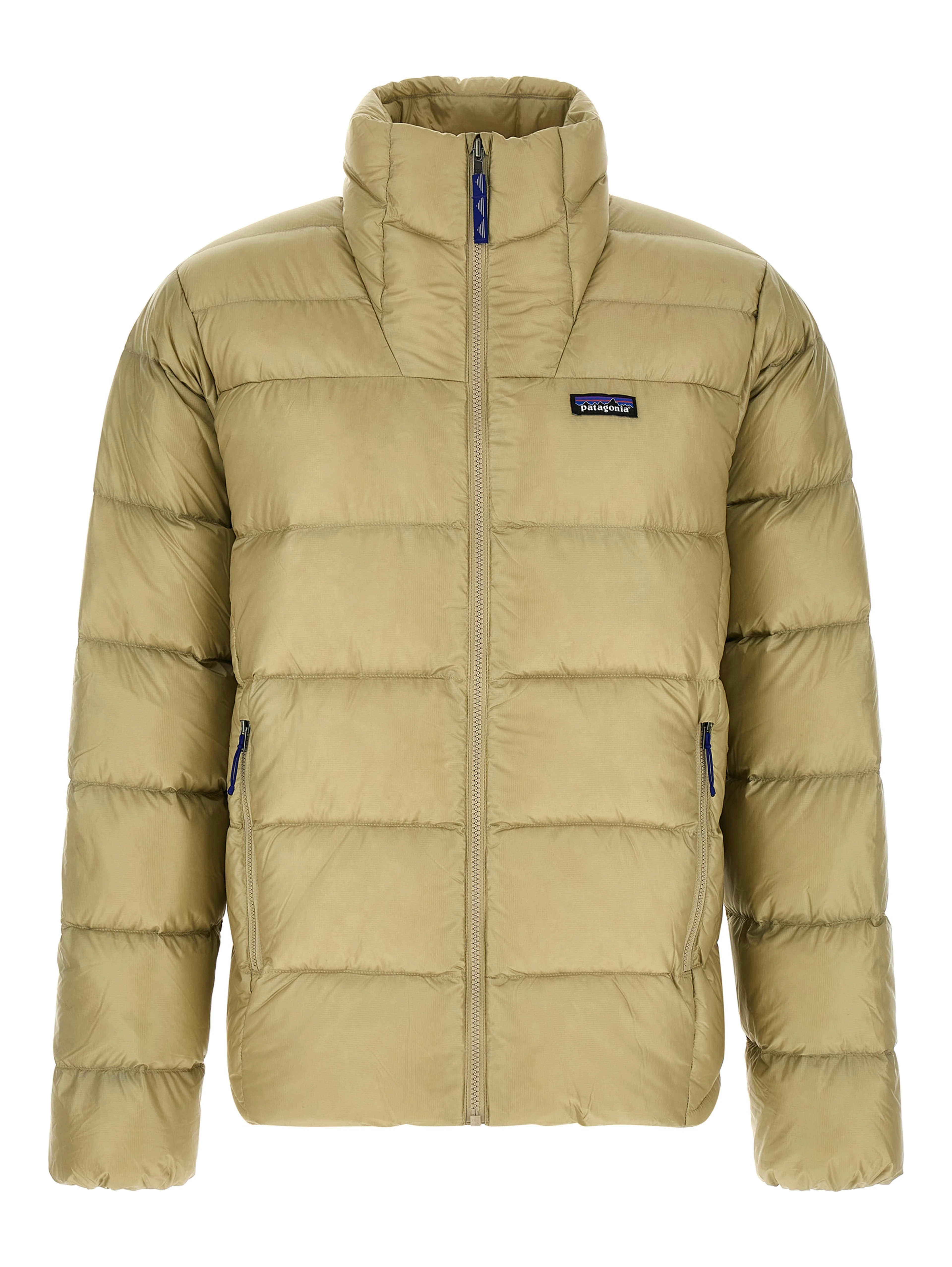 Beige Nylon Full-Length Jacket