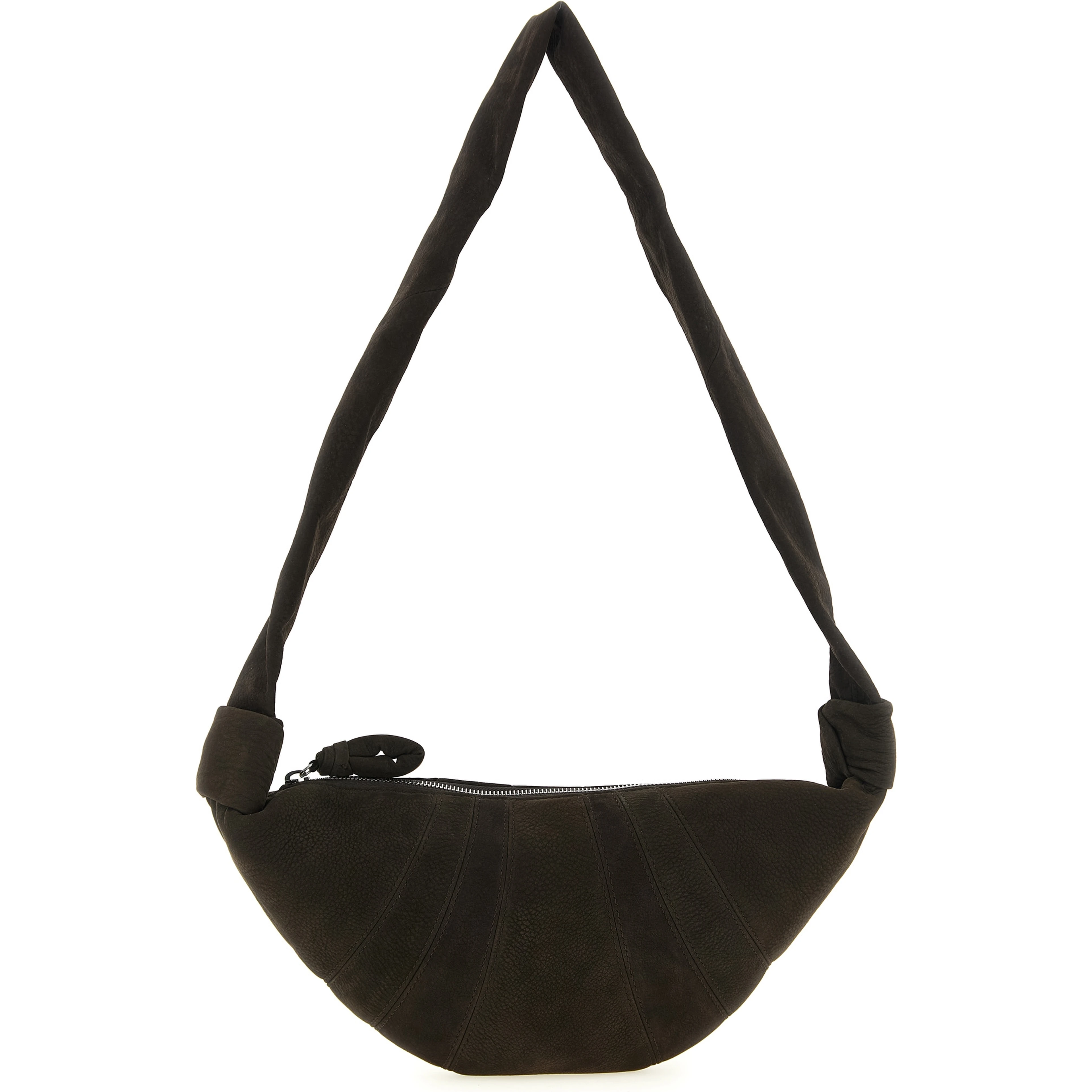 Brown Lamb Leather Shoulder Bag