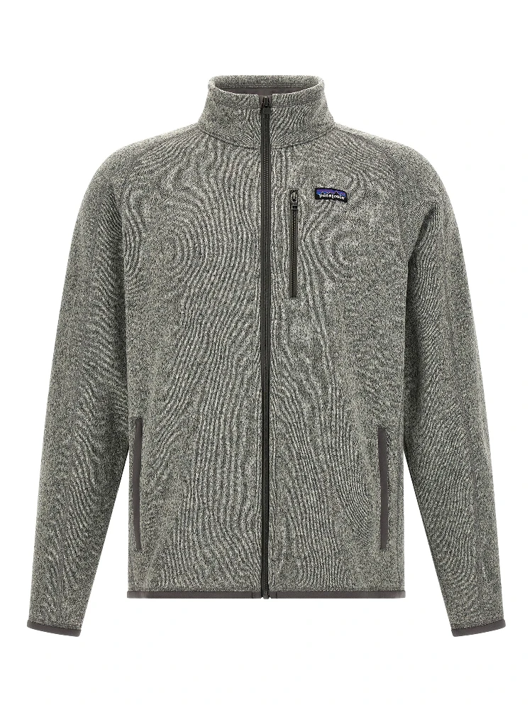 Gray Polyester Full-Length Jacket