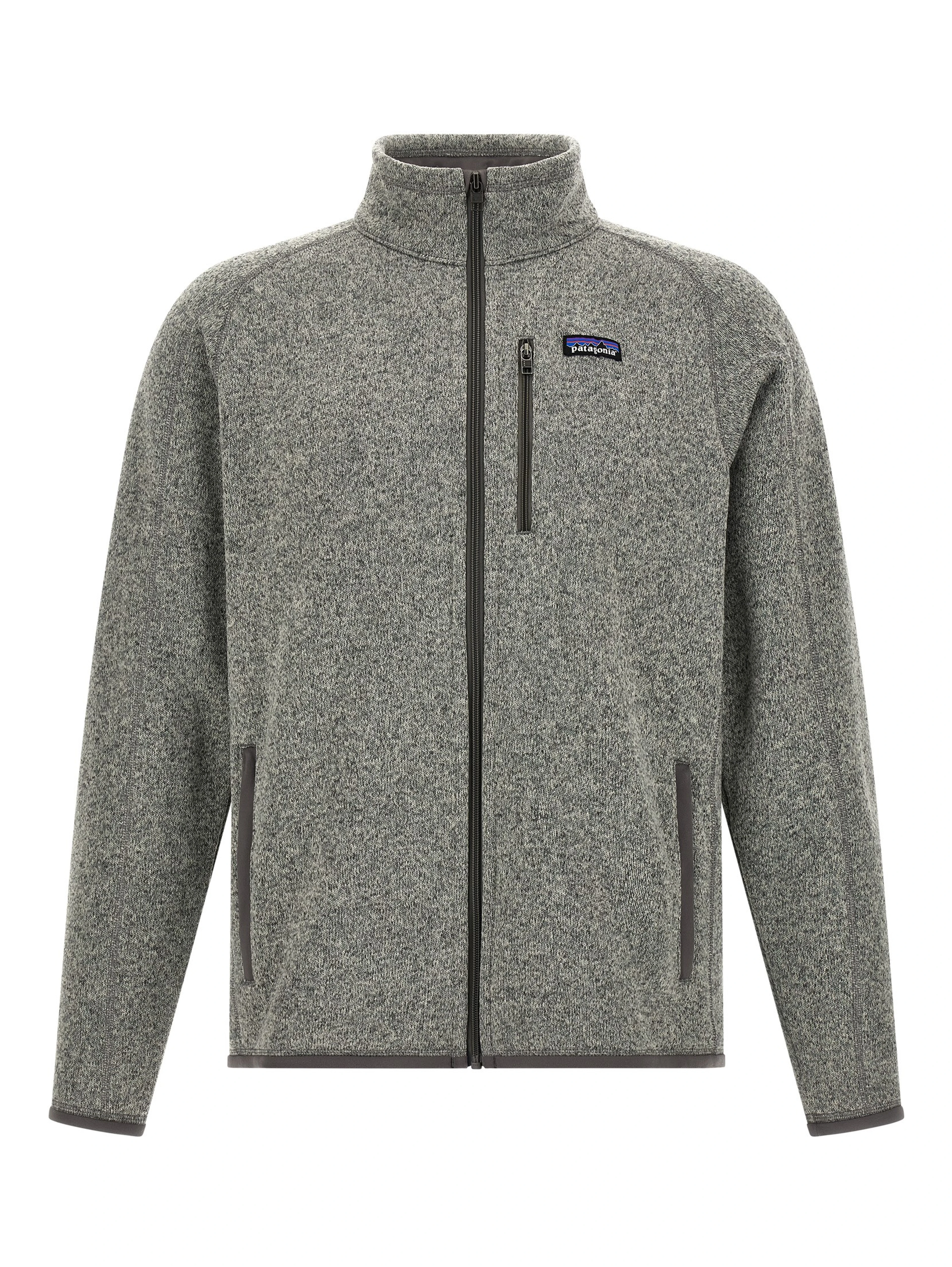 Gray Polyester Full-Length Jacket
