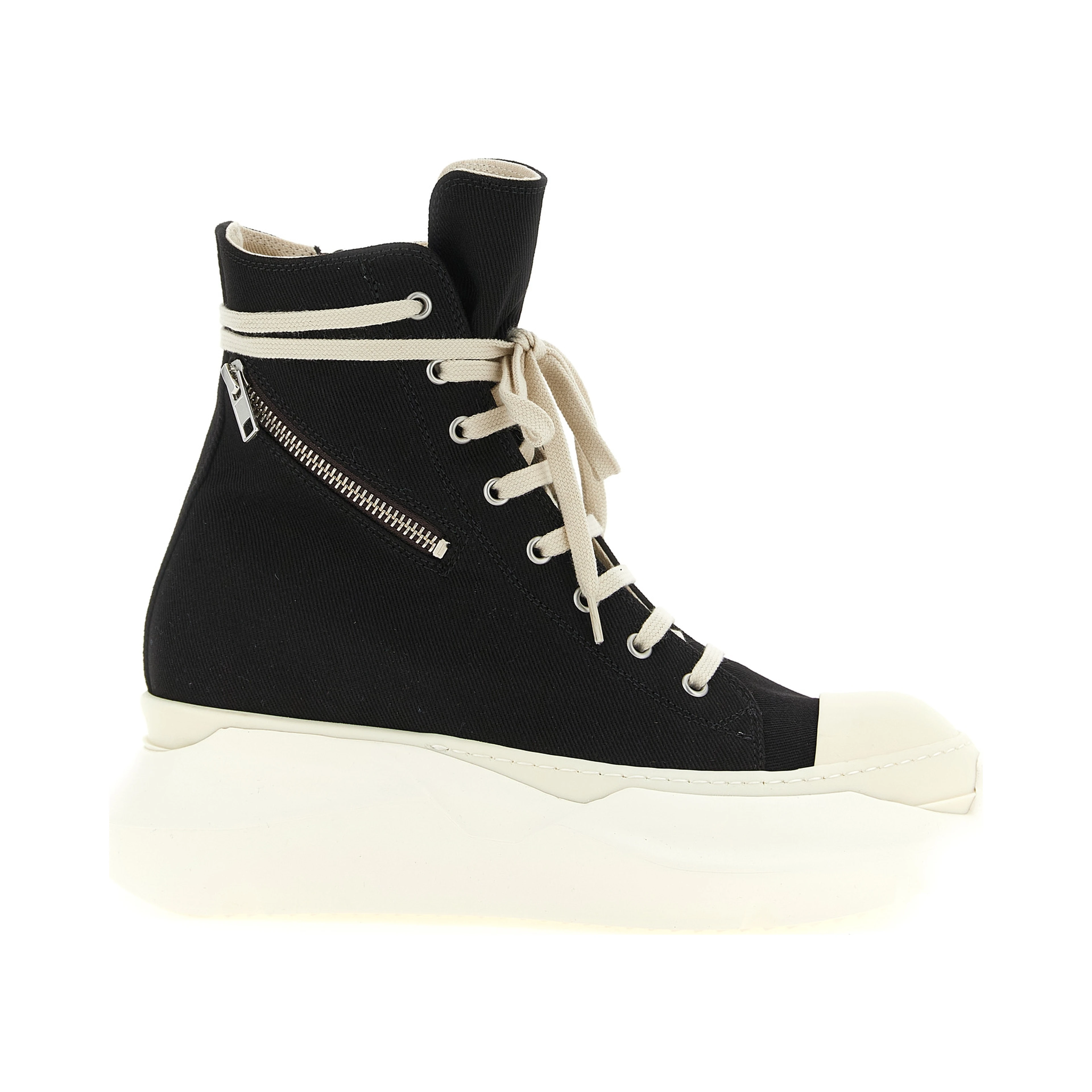 Black Cotton Athletic Sneakers