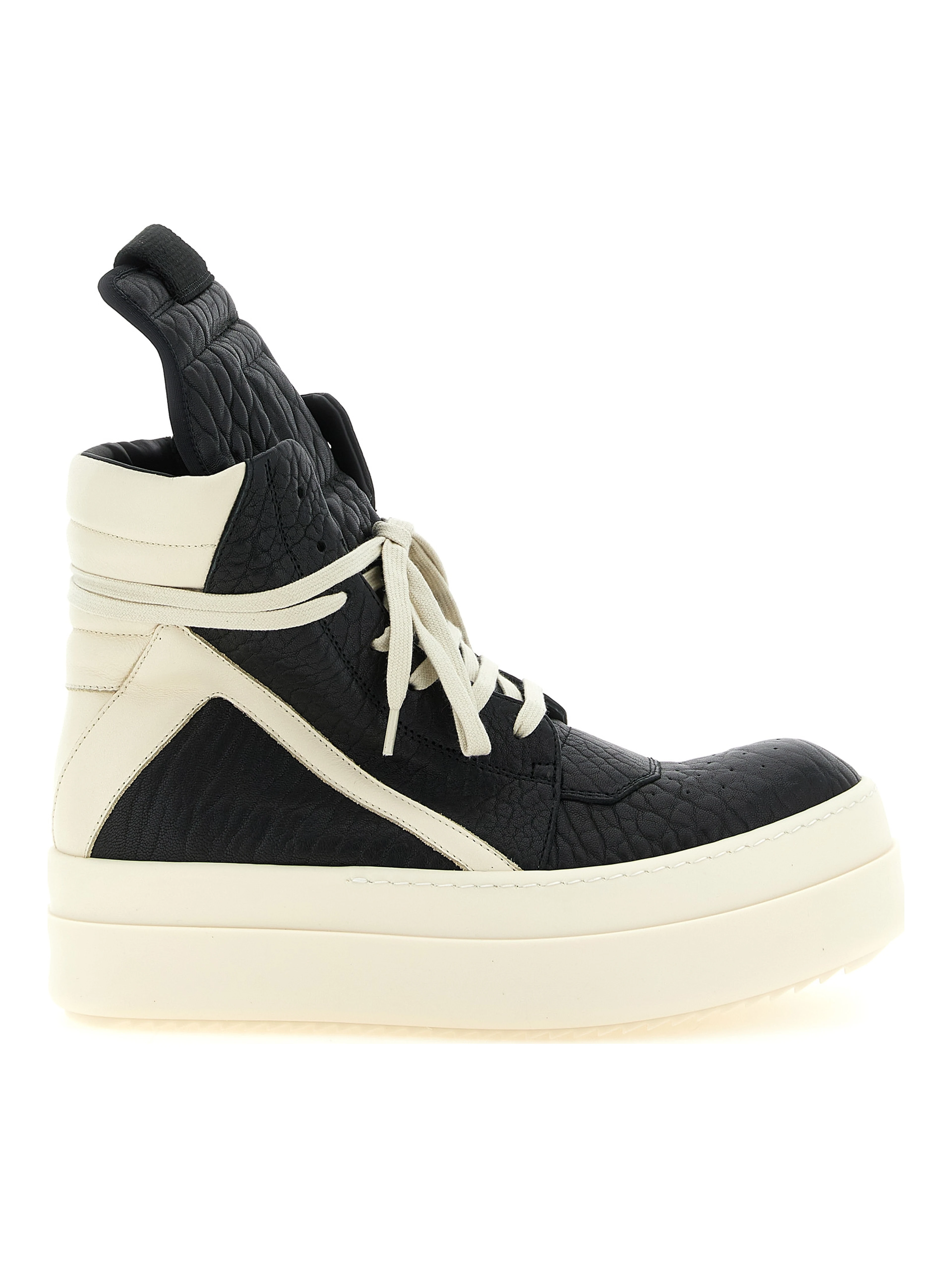 Bicolor Lamb Leather Athletic Sneakers