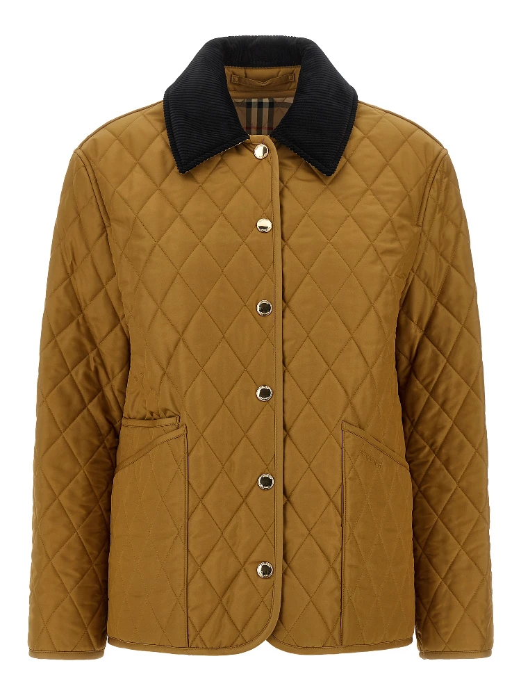 Beige Polyester Shell Jacket