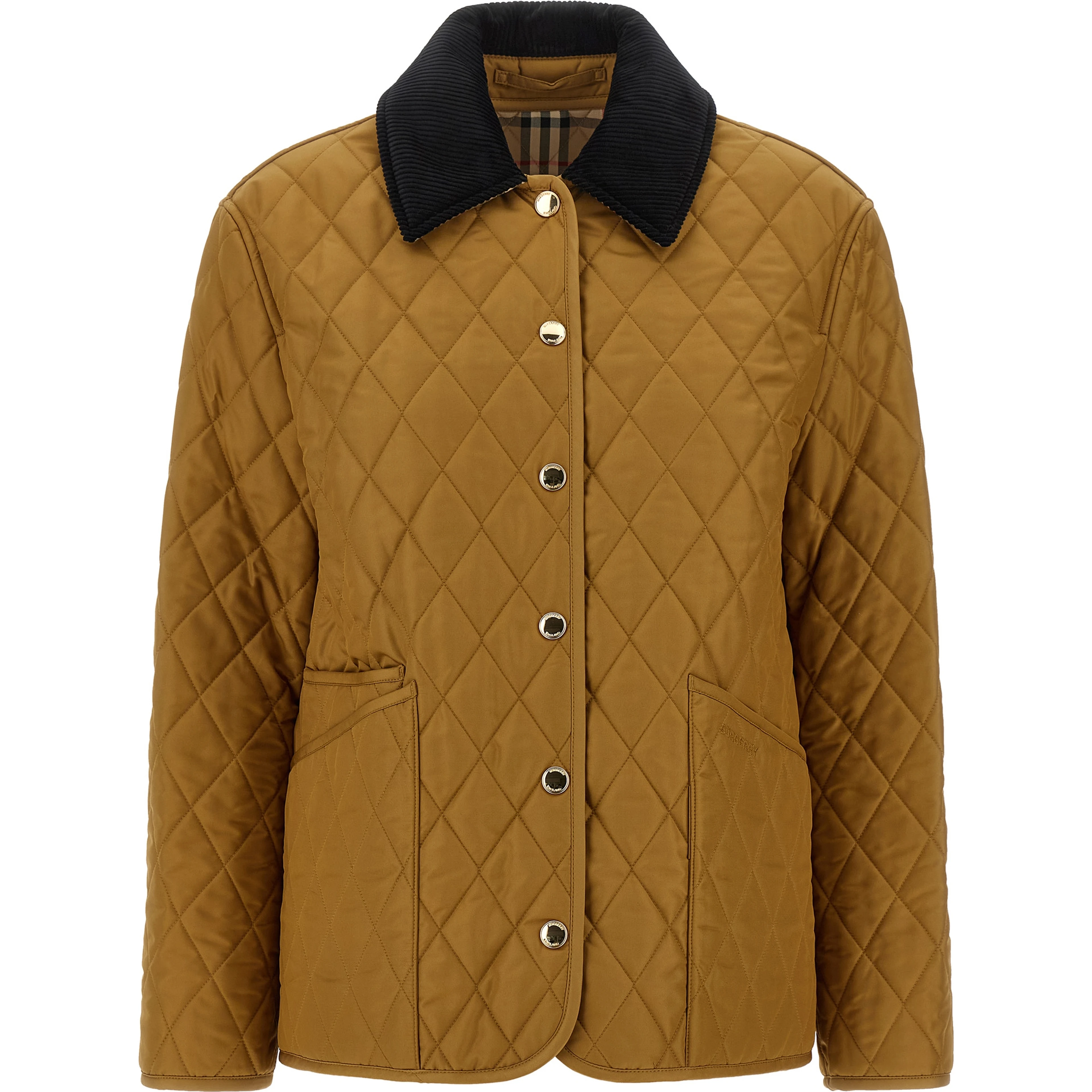Beige Polyester Shell Jacket