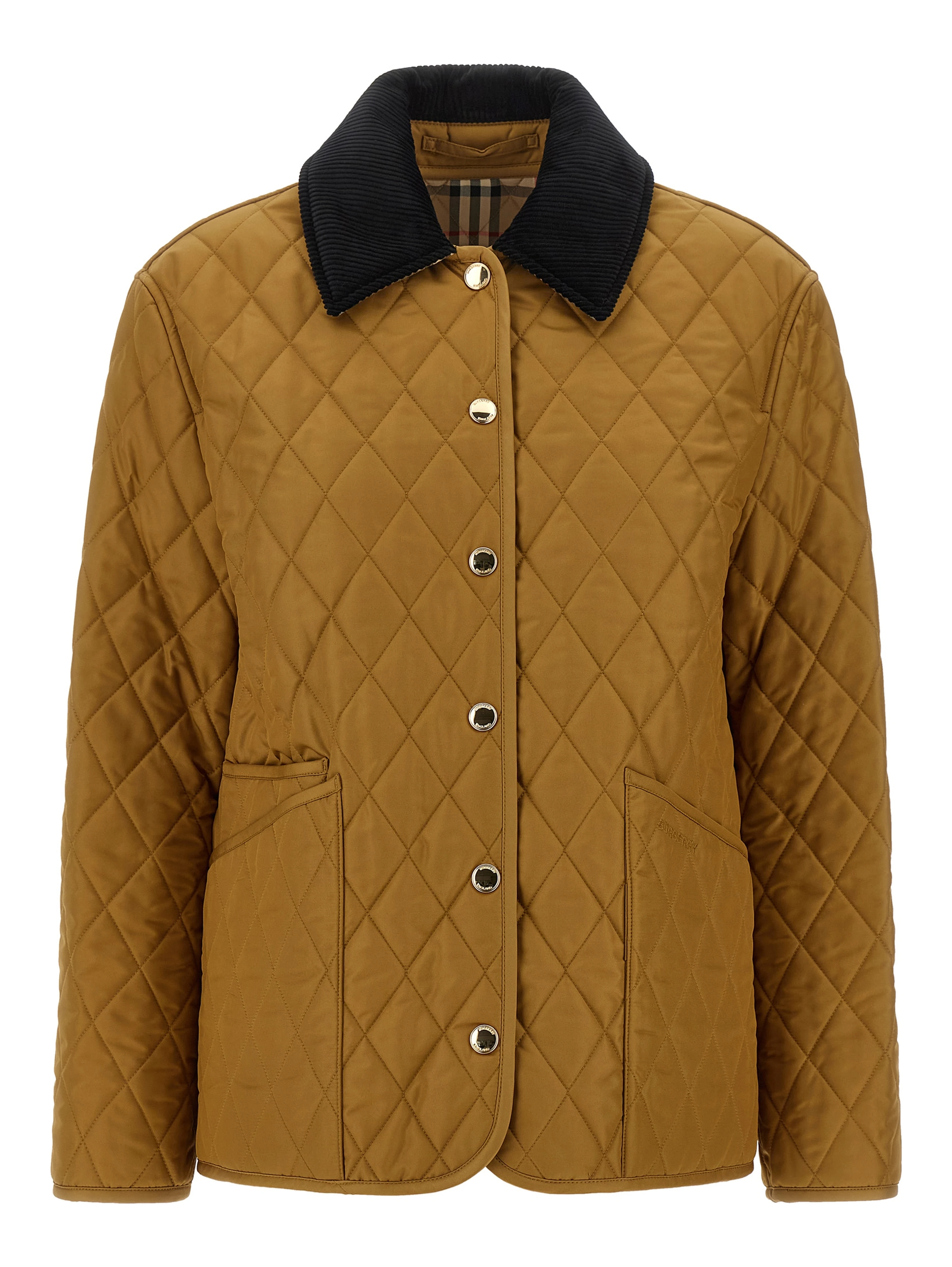 Beige Polyester Shell Jacket