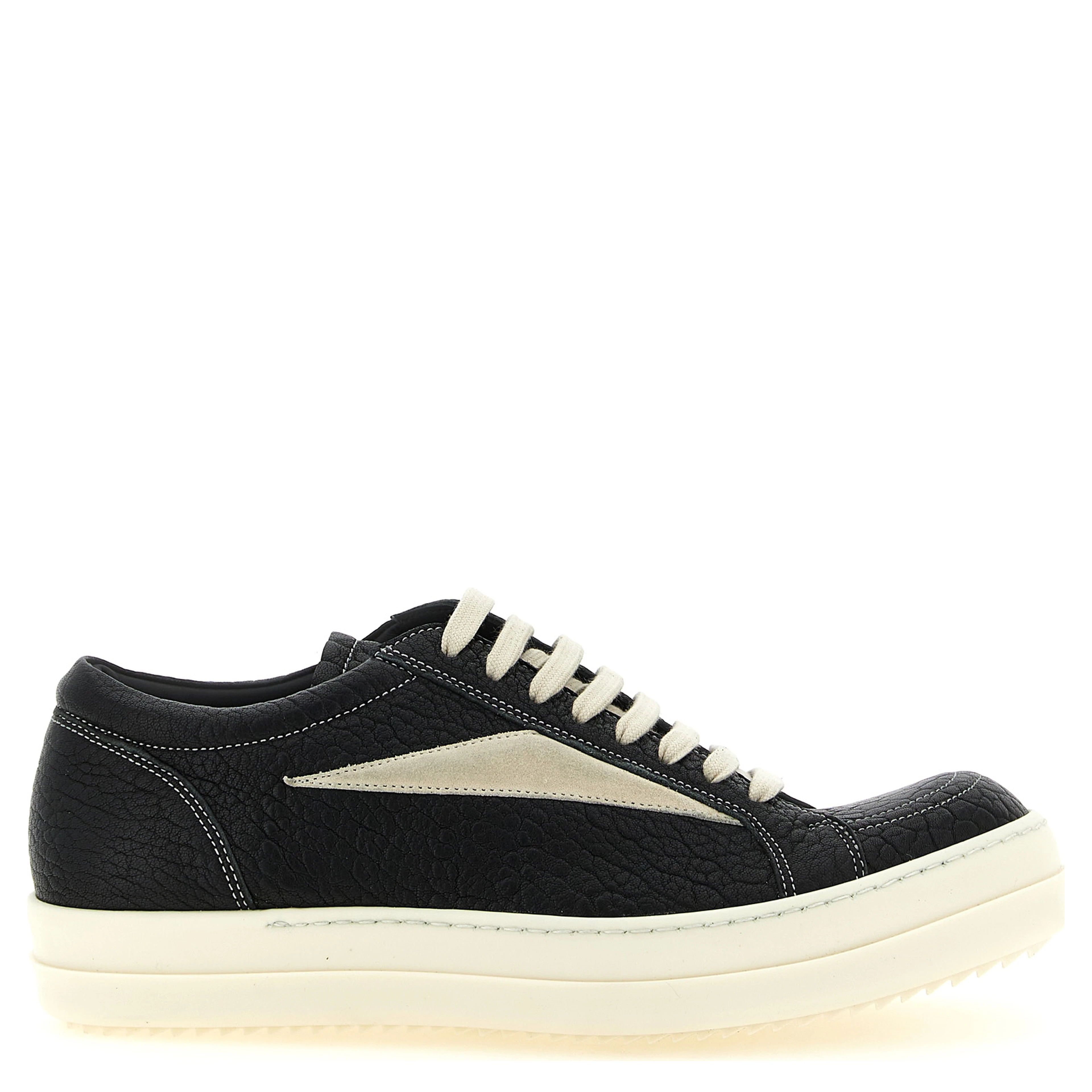 Bicolor Lamb Leather Low Top Sneakers
