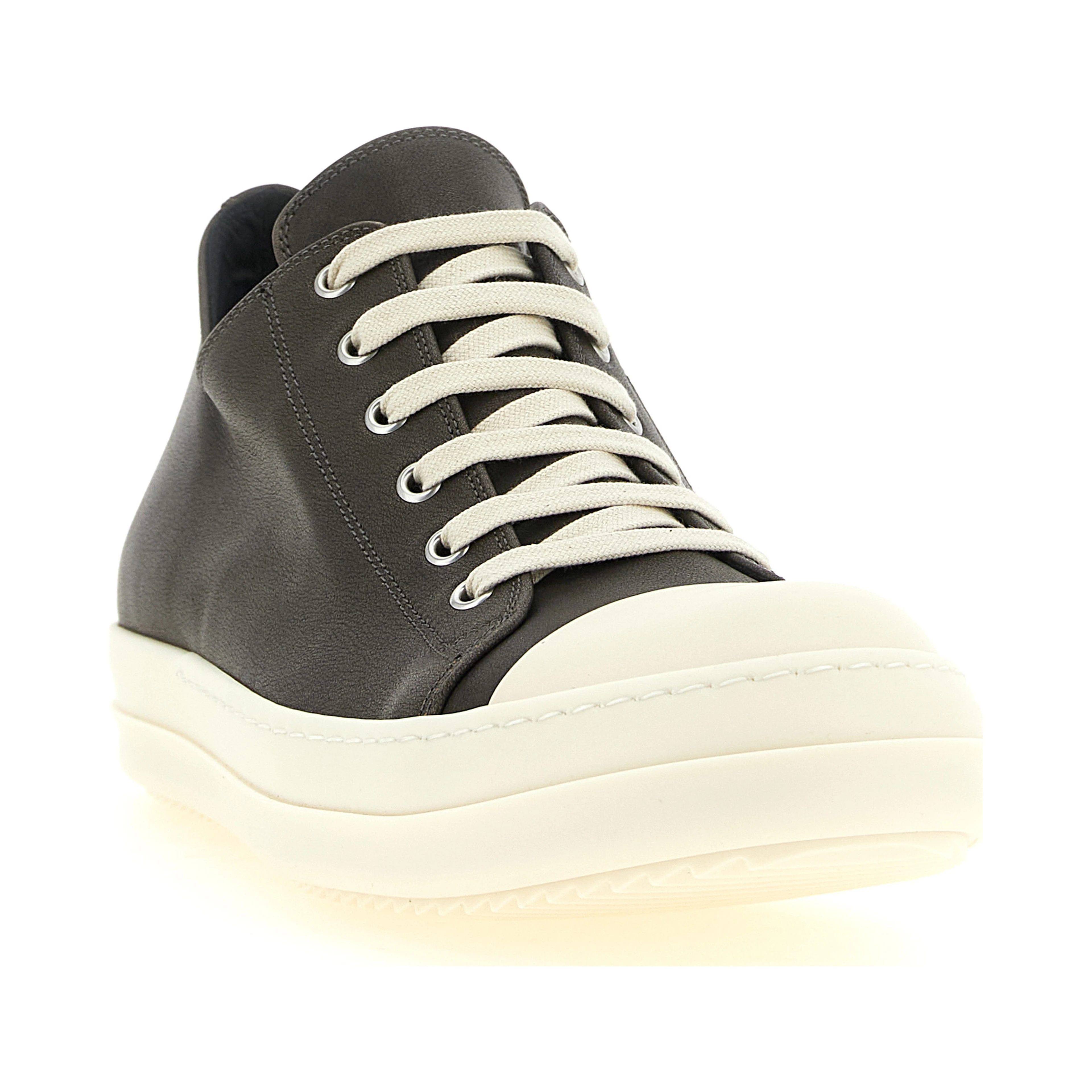 Black Calfskin Low Top Sneakers
