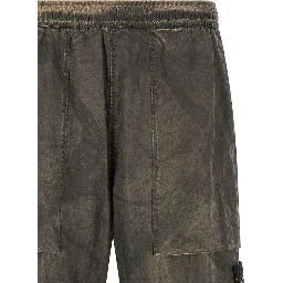 Gray Polyamide Casual Pants