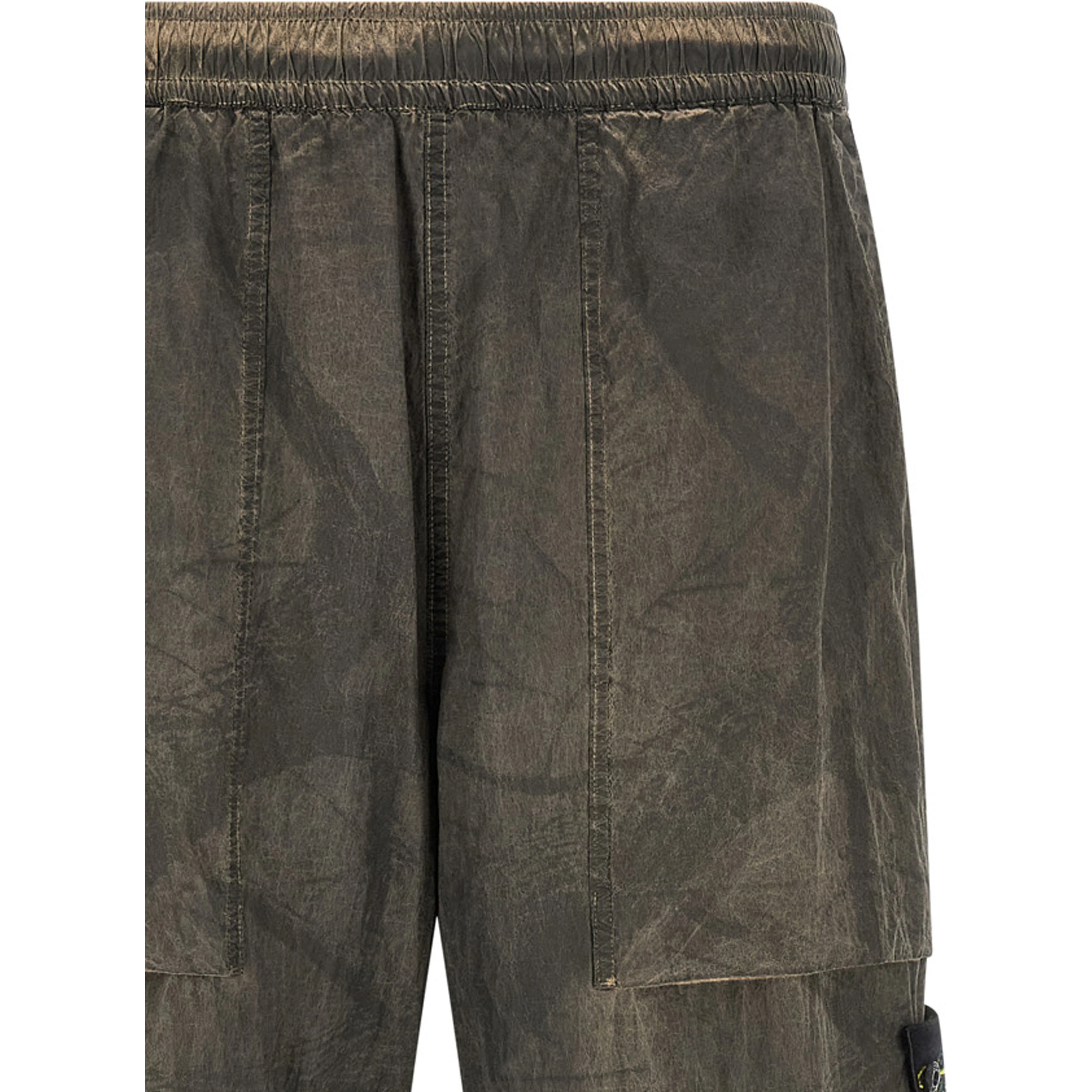 Gray Polyamide Casual Pants