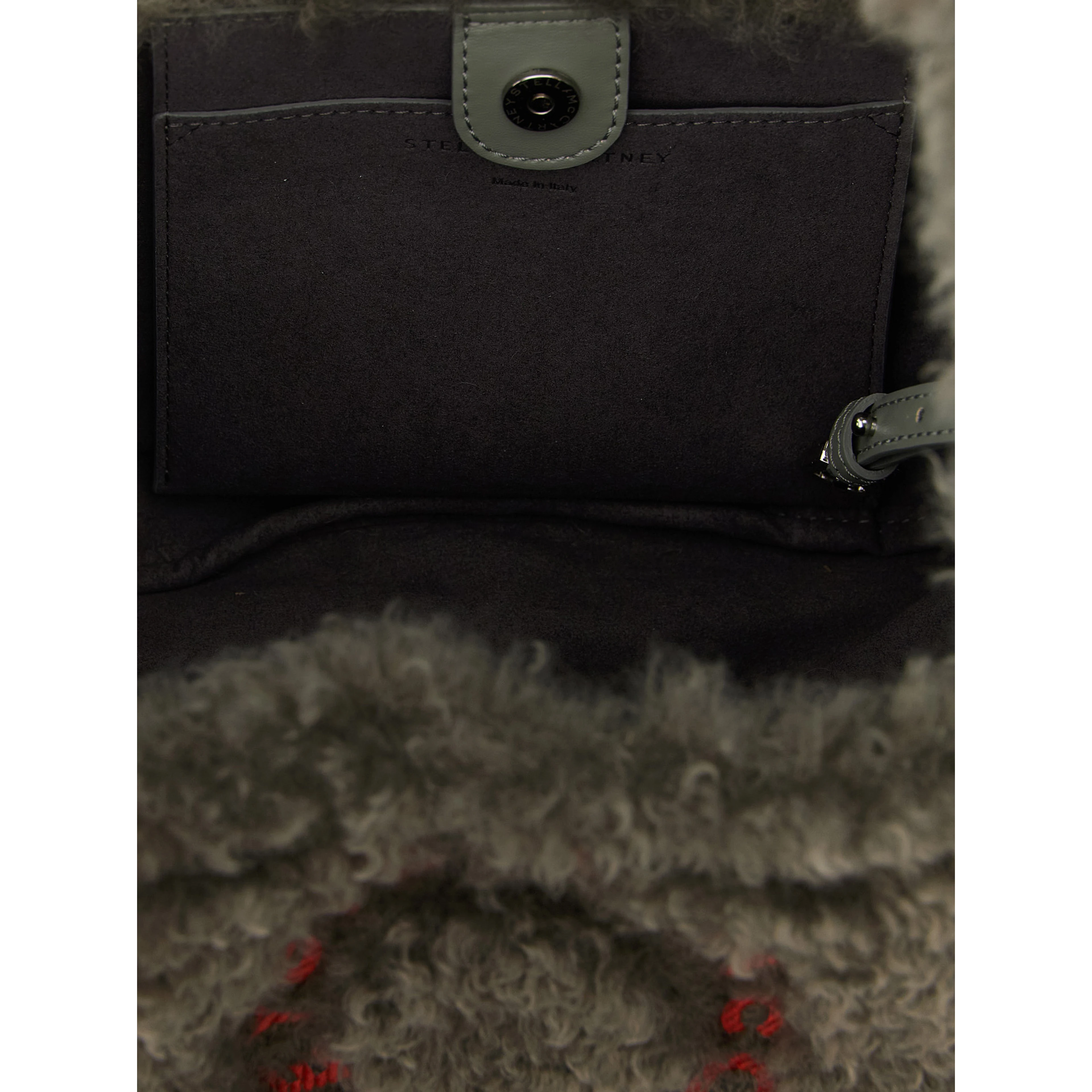 Gray Polyester Shoulder Bag