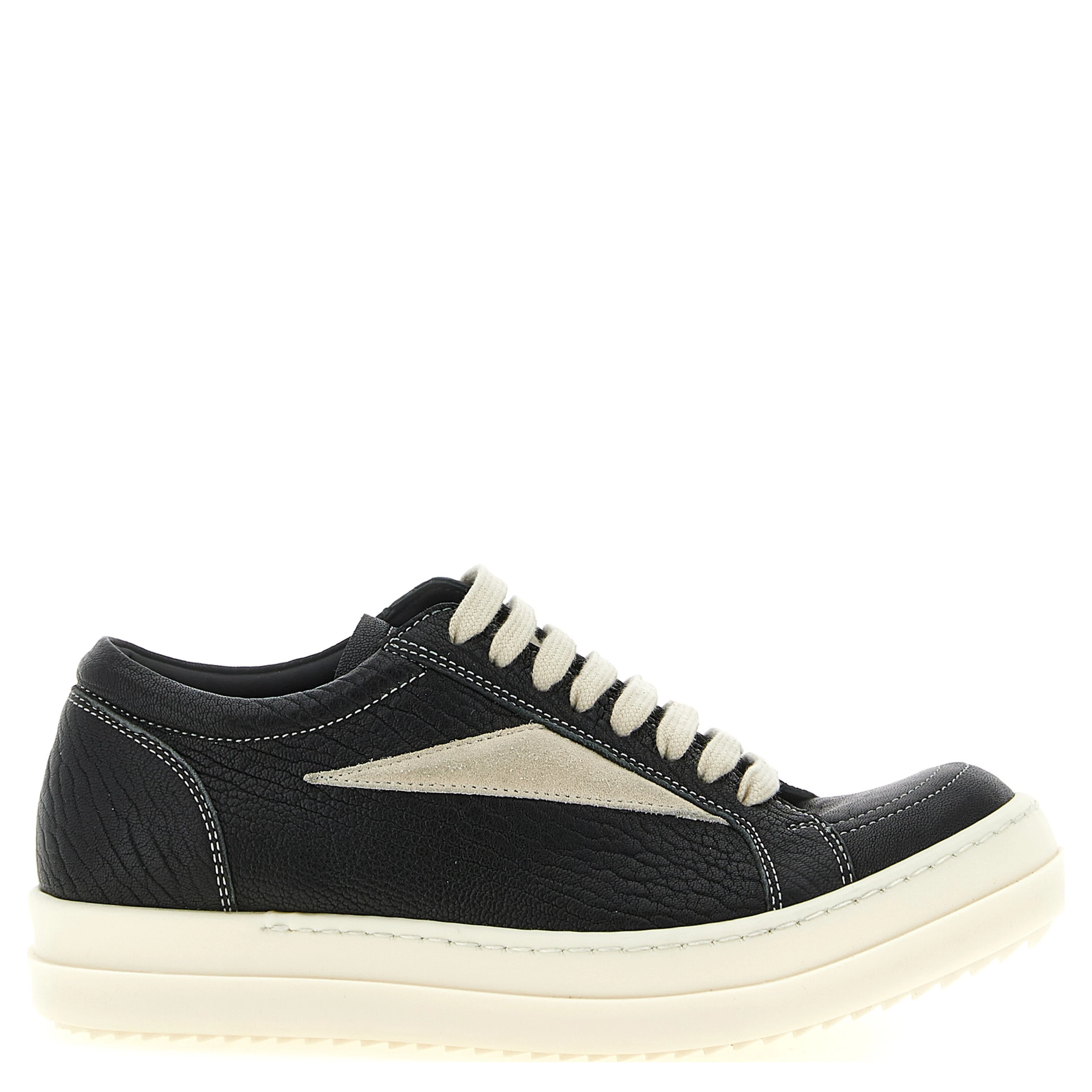 Bicolor Lamb Leather Low Top Sneakers