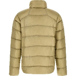 Beige Nylon Full-Length Jacket