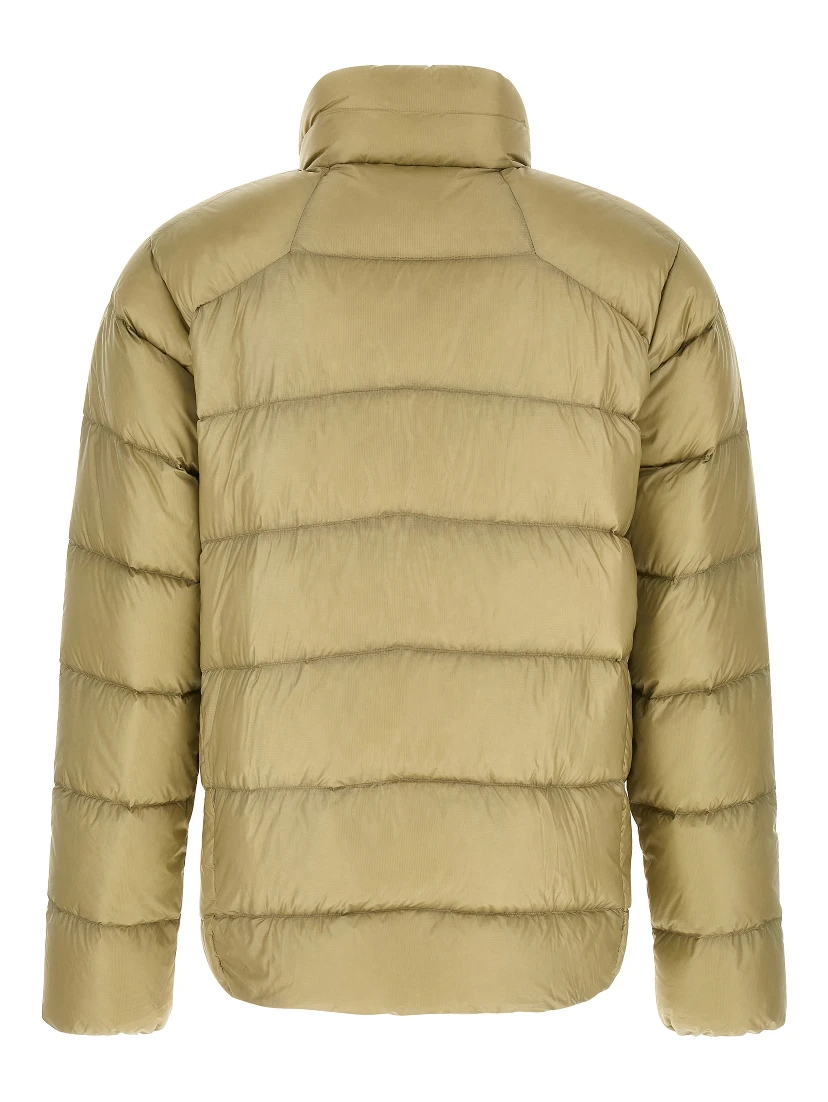 Beige Nylon Full-Length Jacket