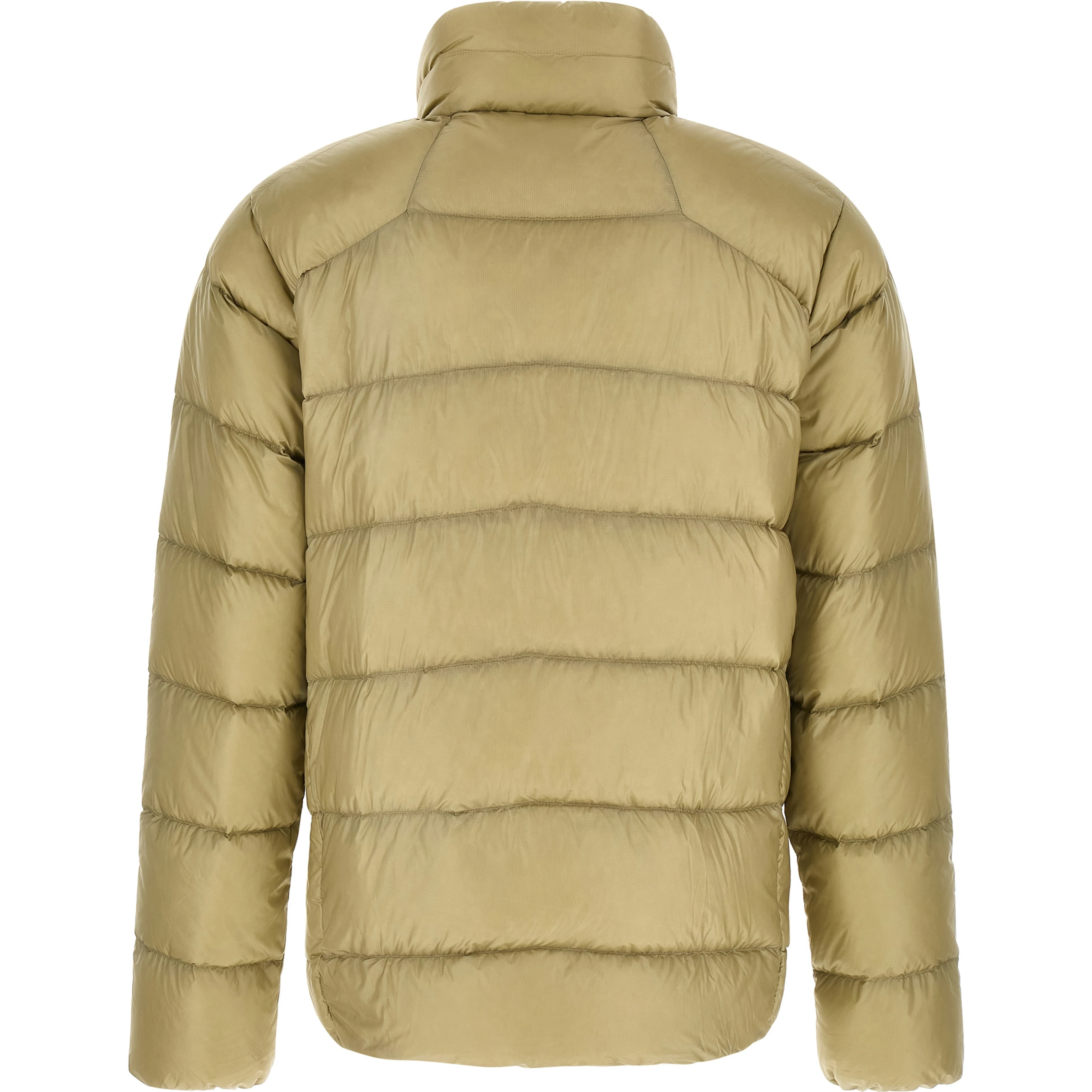 Beige Nylon Full-Length Jacket