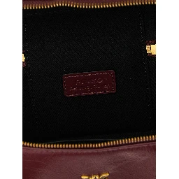 Bordeaux Calfskin Crossbody Bag