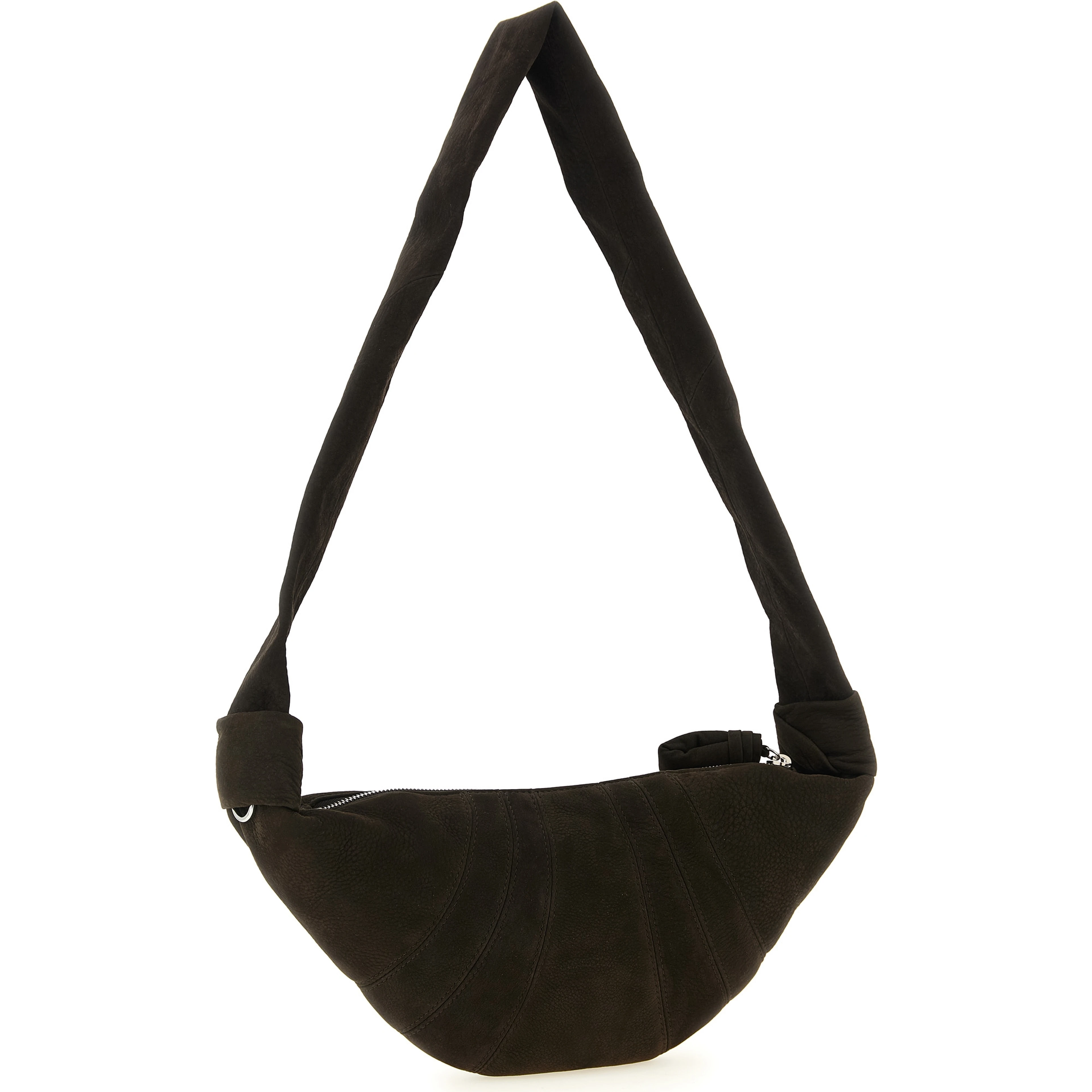 Brown Lamb Leather Shoulder Bag
