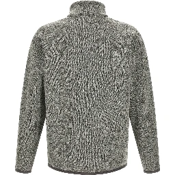 Gray Polyester Full-Length Jacket