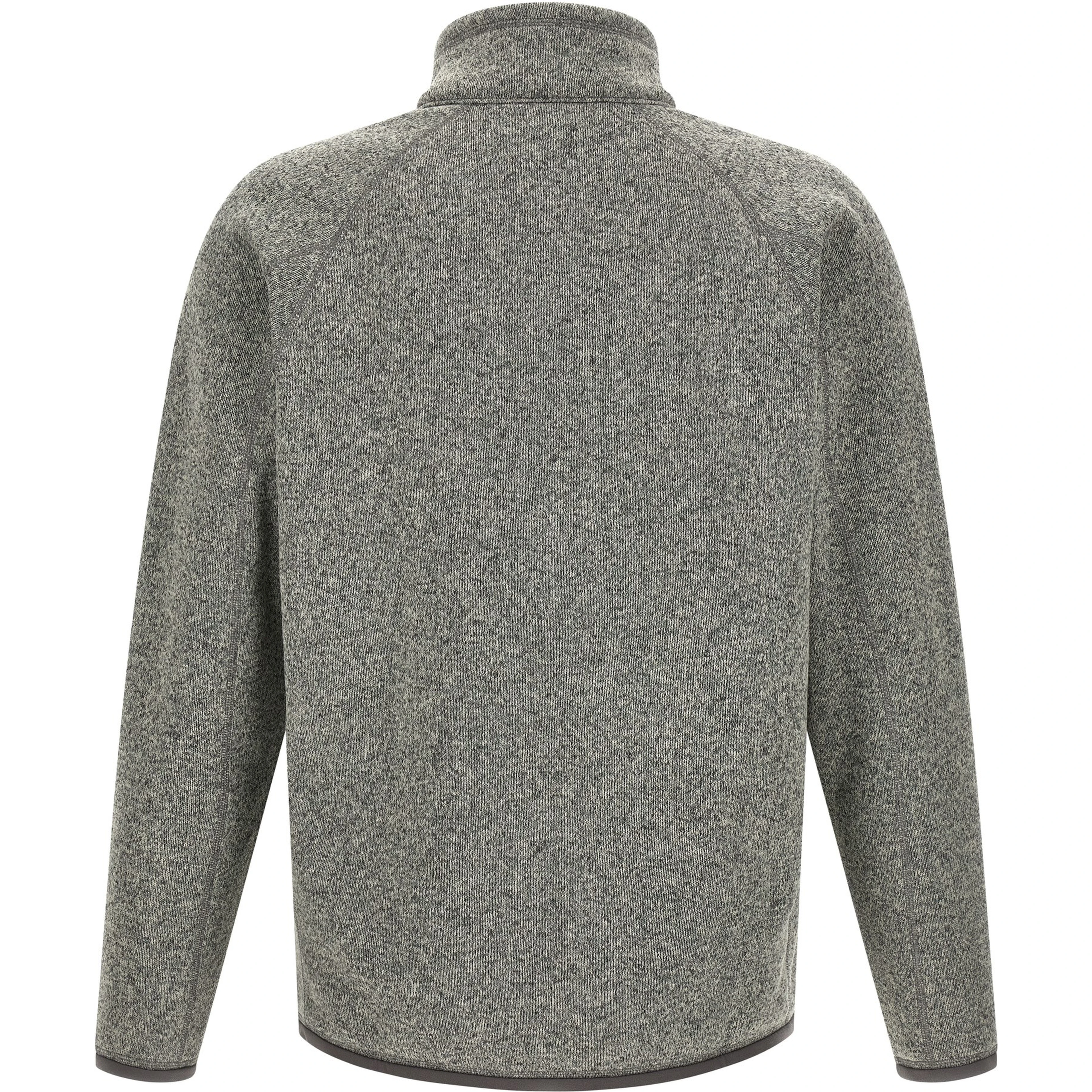 Gray Polyester Full-Length Jacket