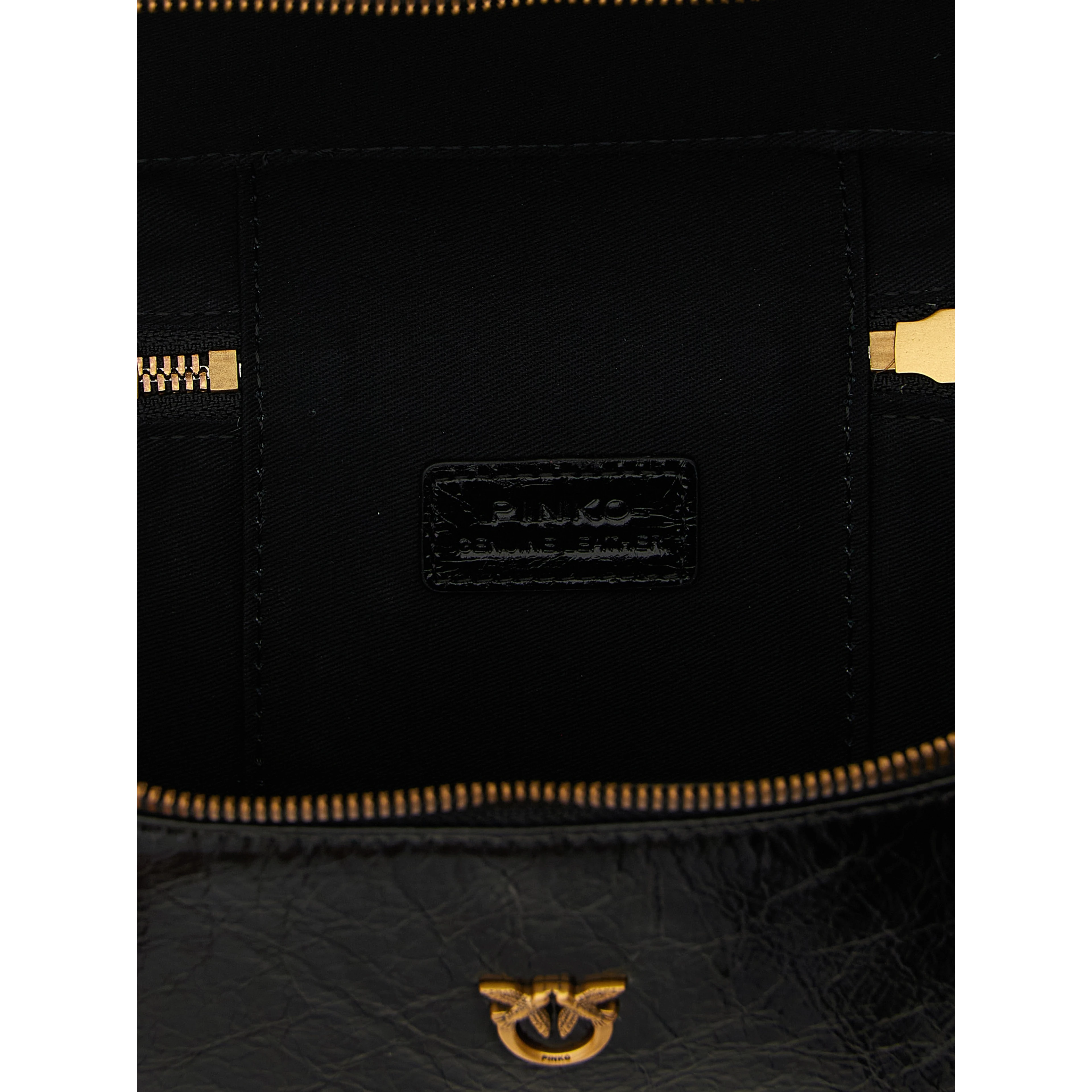 Black Calfskin Crossbody Bag