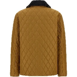Beige Polyester Shell Jacket