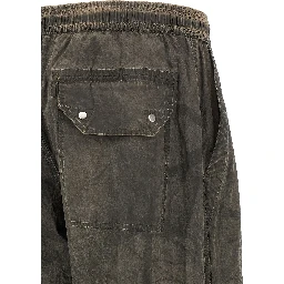 Gray Polyamide Casual Pants