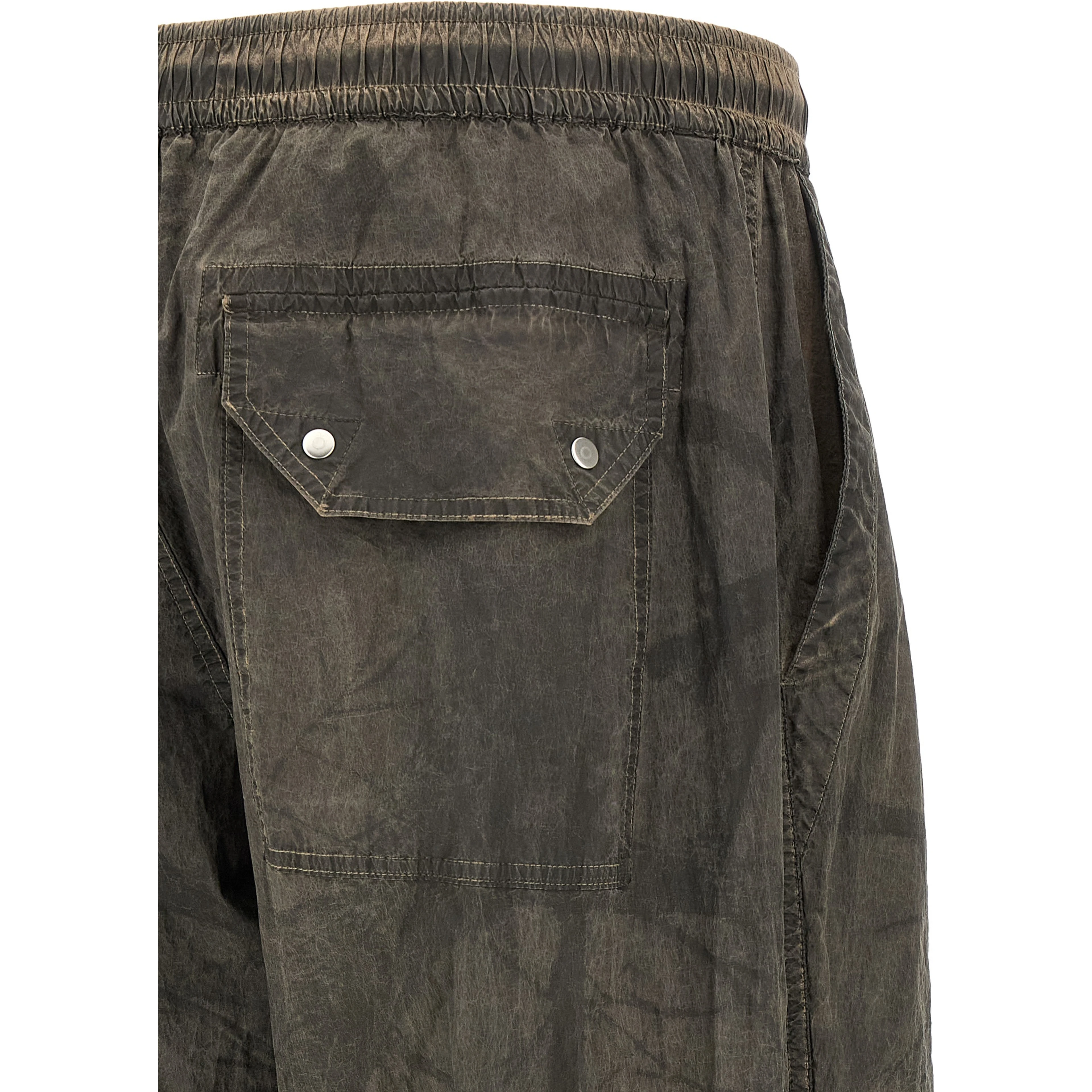 Gray Polyamide Casual Pants
