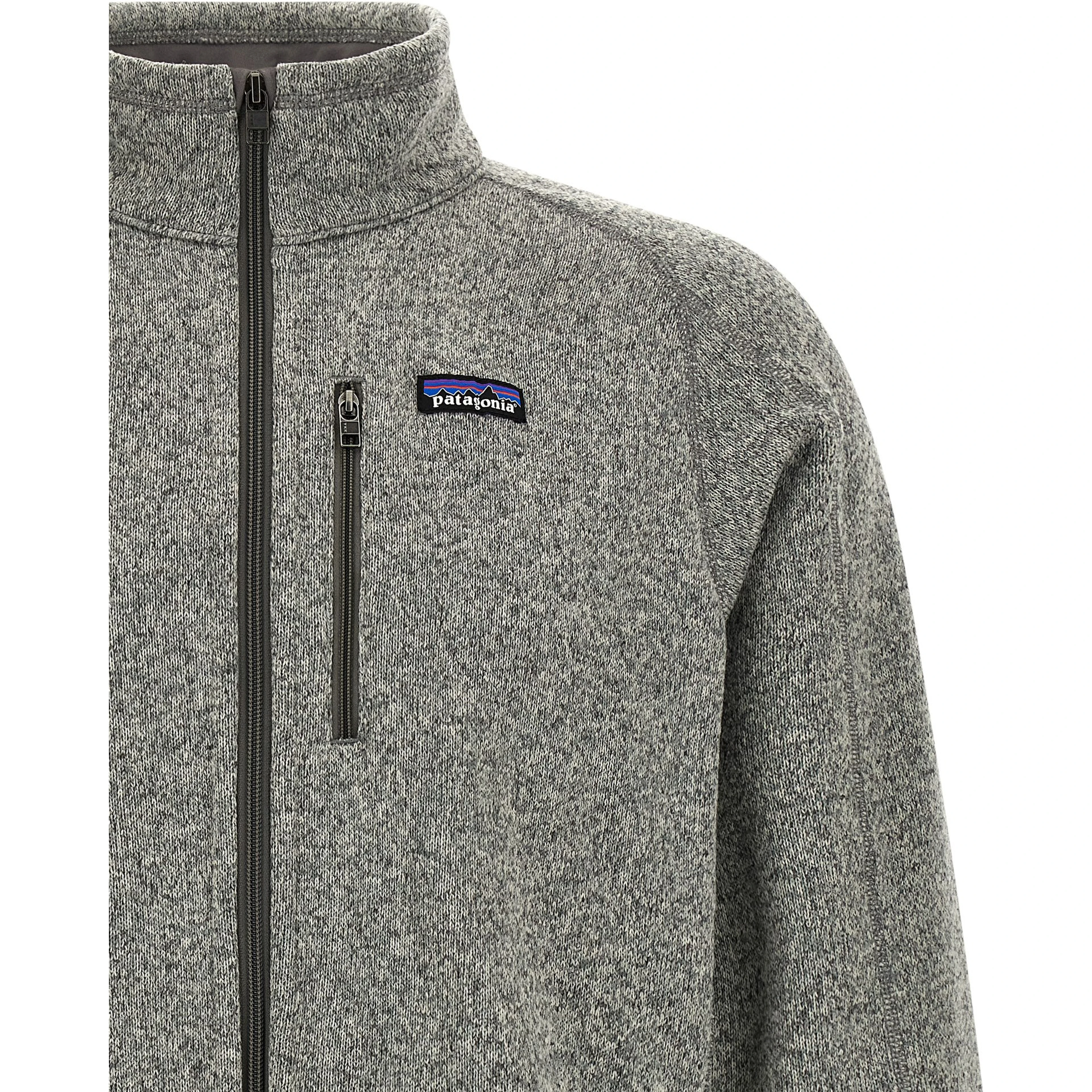 Gray Polyester Full-Length Jacket