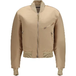 Gold Satin Bomber
