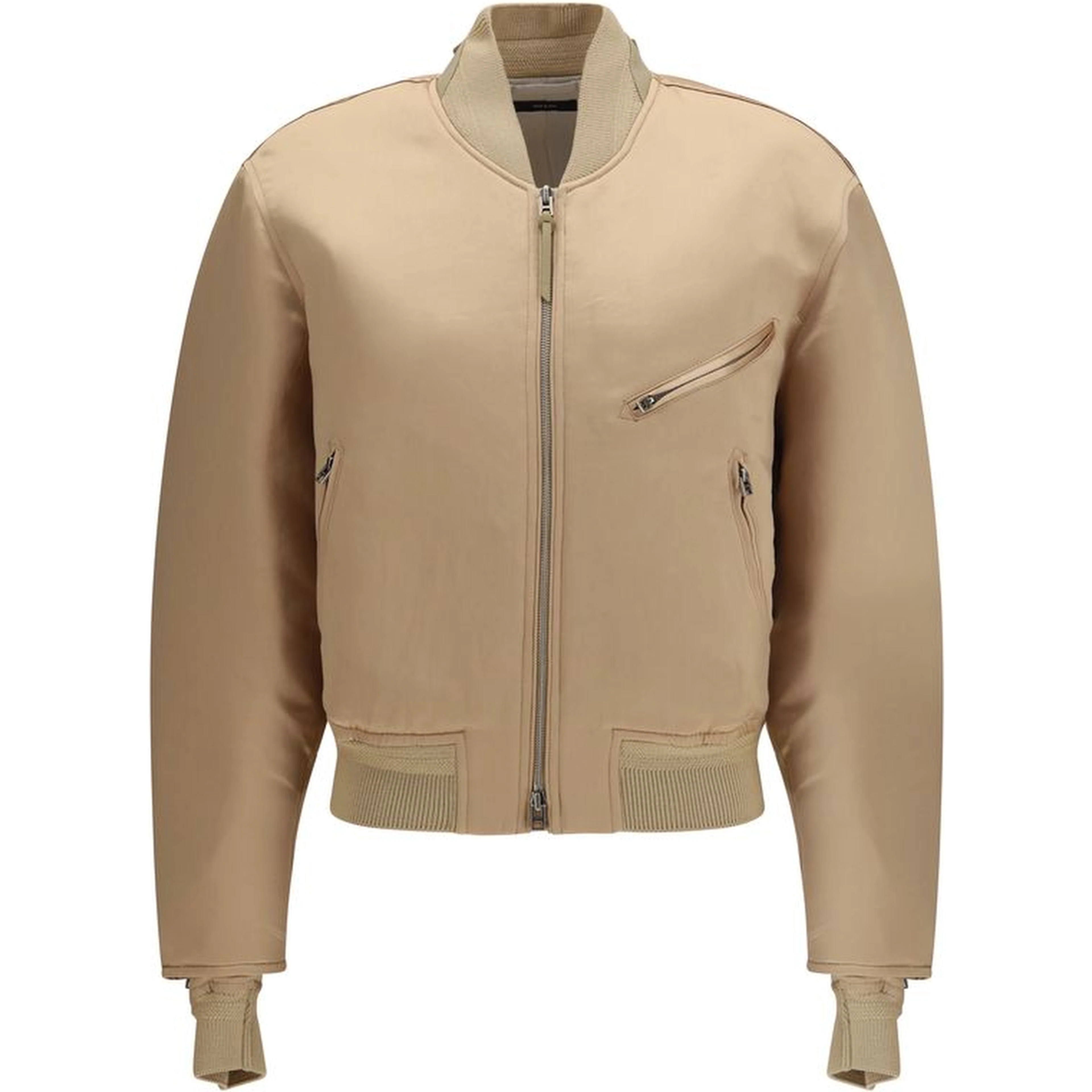 Gold Satin Bomber