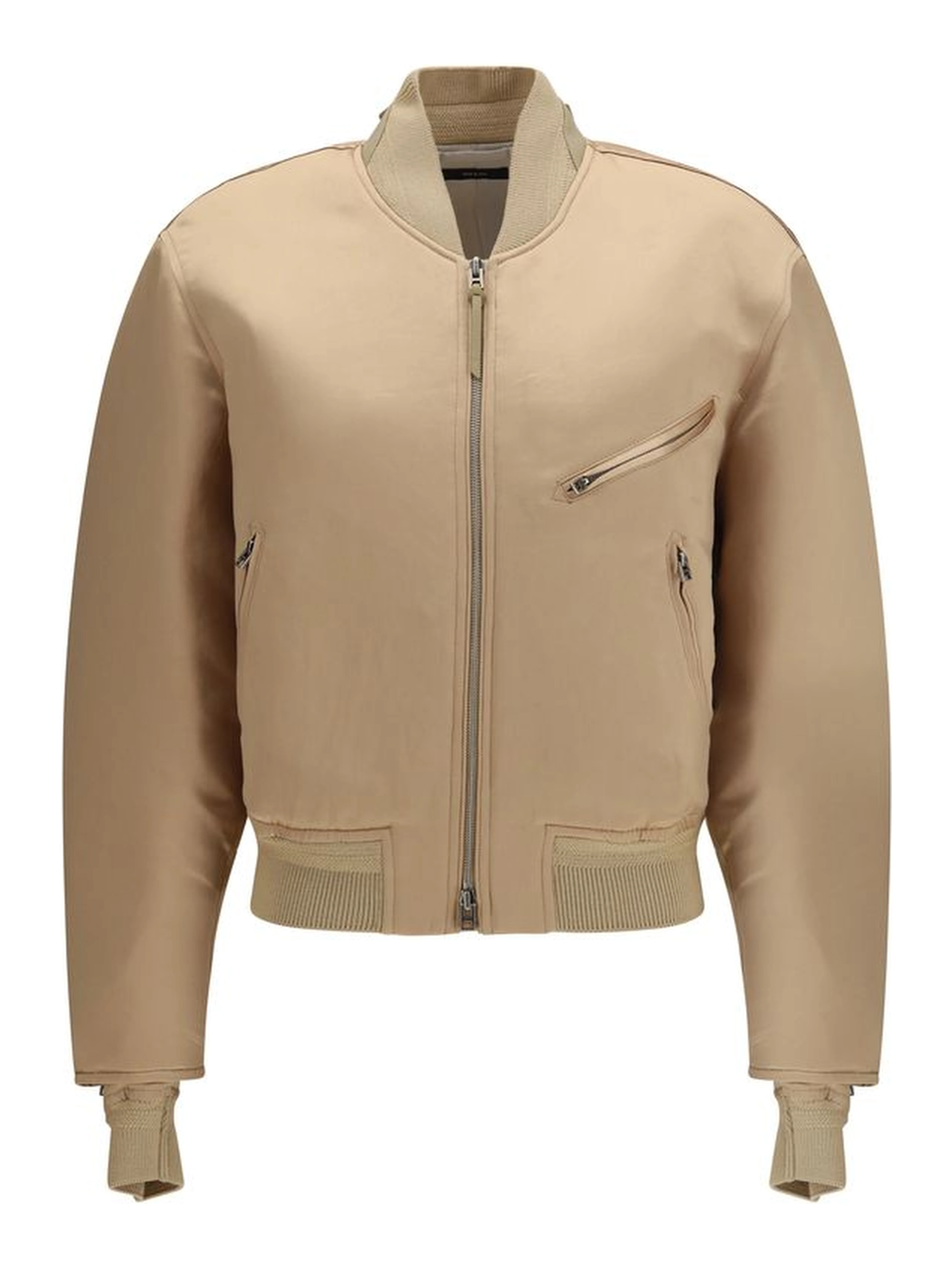 Gold Satin Bomber