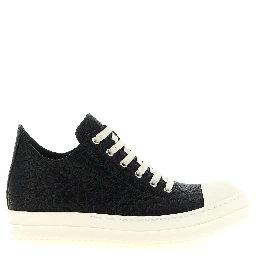 Bicolor Lamb Leather Low Top Sneakers