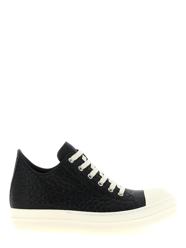 Bicolor Lamb Leather Low Top Sneakers