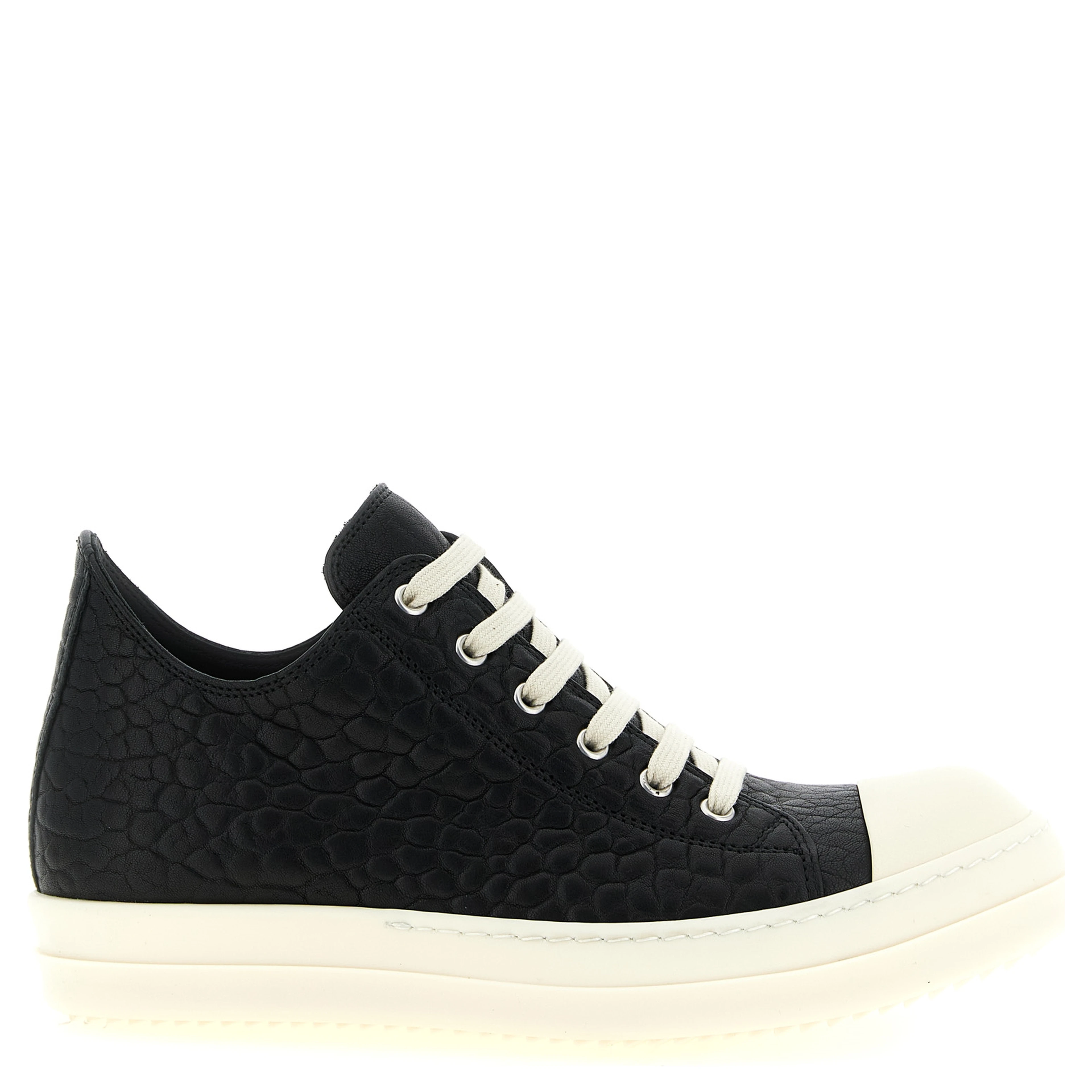 Bicolor Lamb Leather Low Top Sneakers