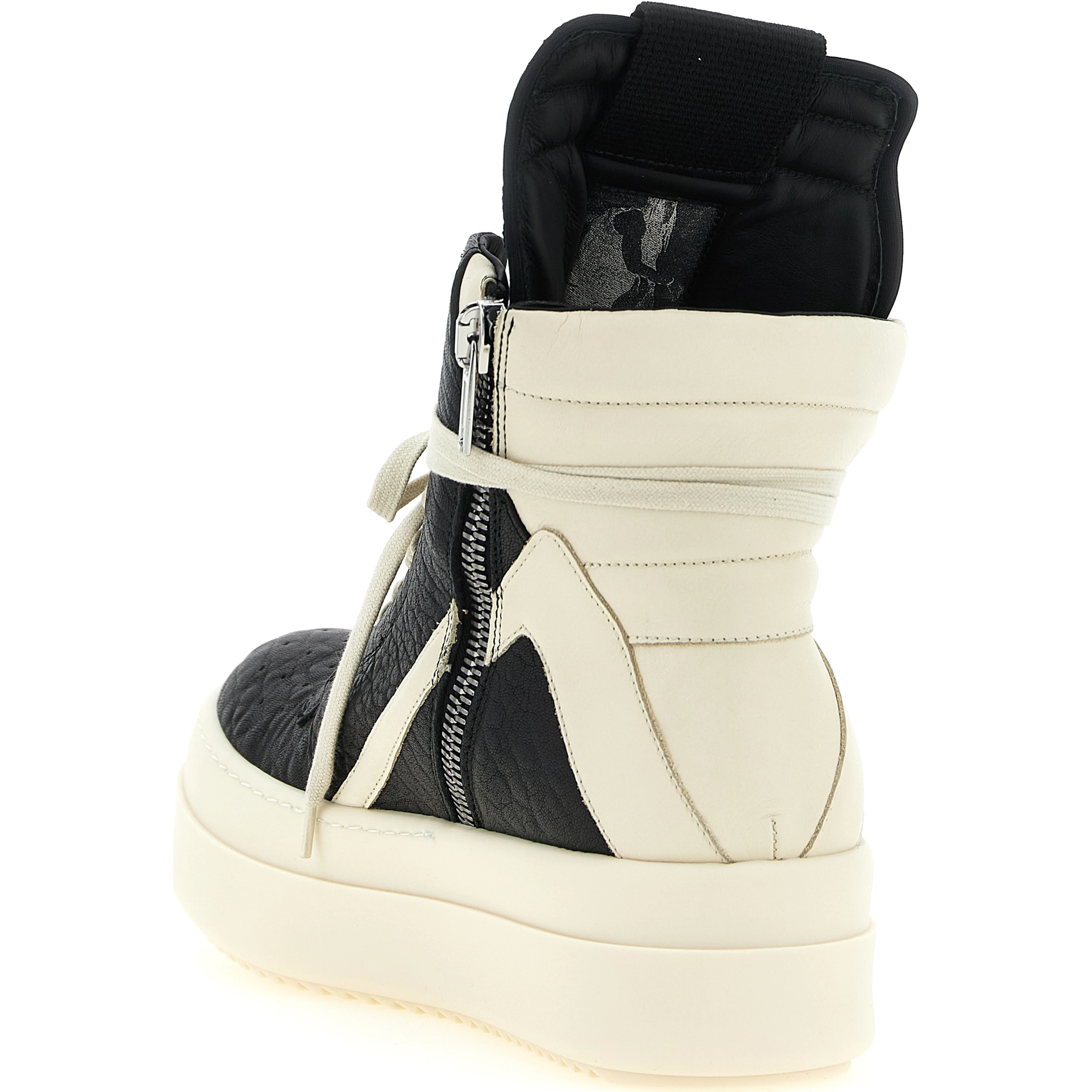 Bicolor Lamb Leather Athletic Sneakers