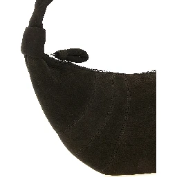 Brown Lamb Leather Shoulder Bag
