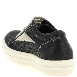 Bicolor Lamb Leather Low Top Sneakers